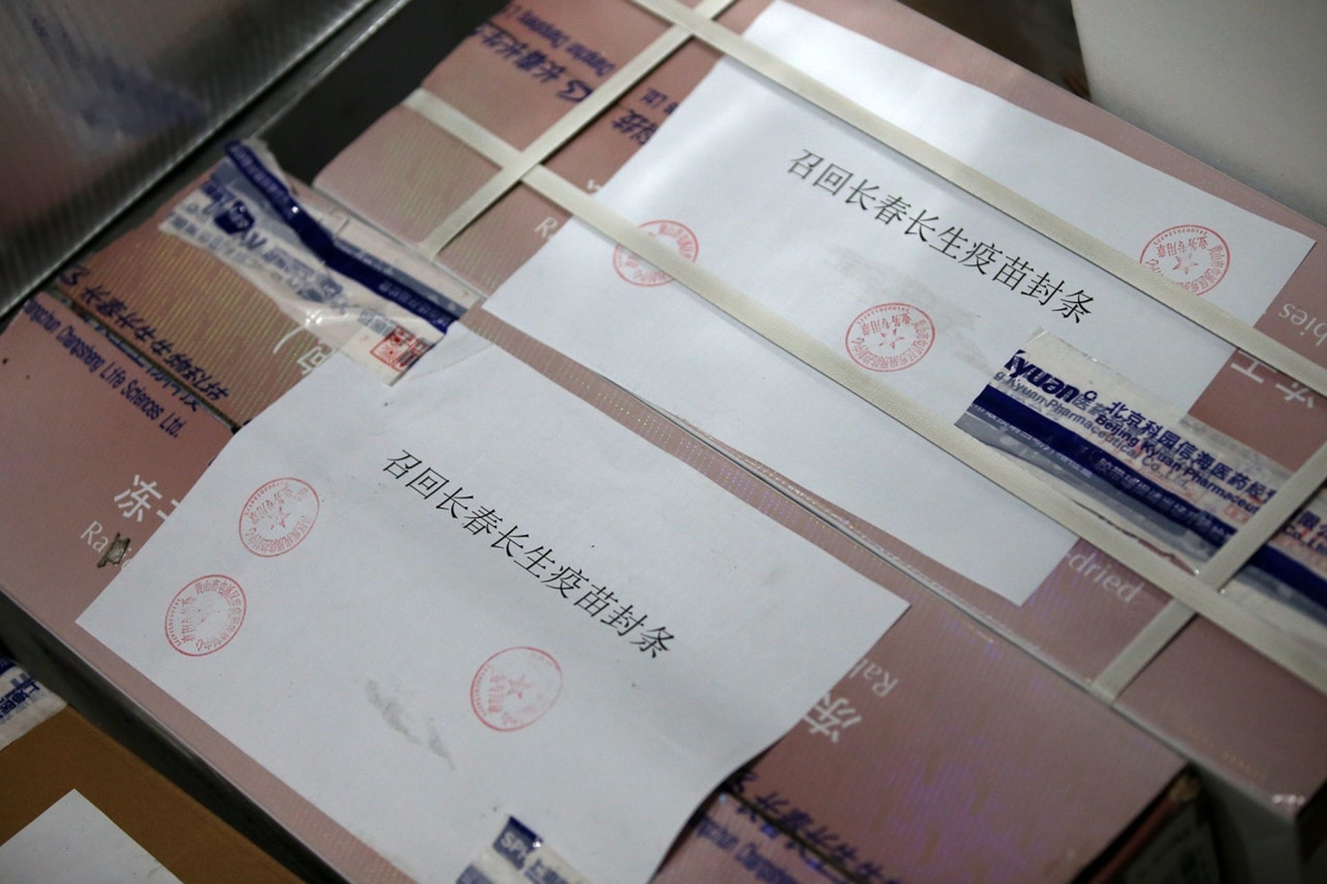 長春長生去年被發現存在生產記錄造假等問題,被責令停產,多名高層被捕。(視覺中國) 長春長生去年被發現存在生產記錄造假等問題,被責令停產,多名高層被捕。(視覺中國)