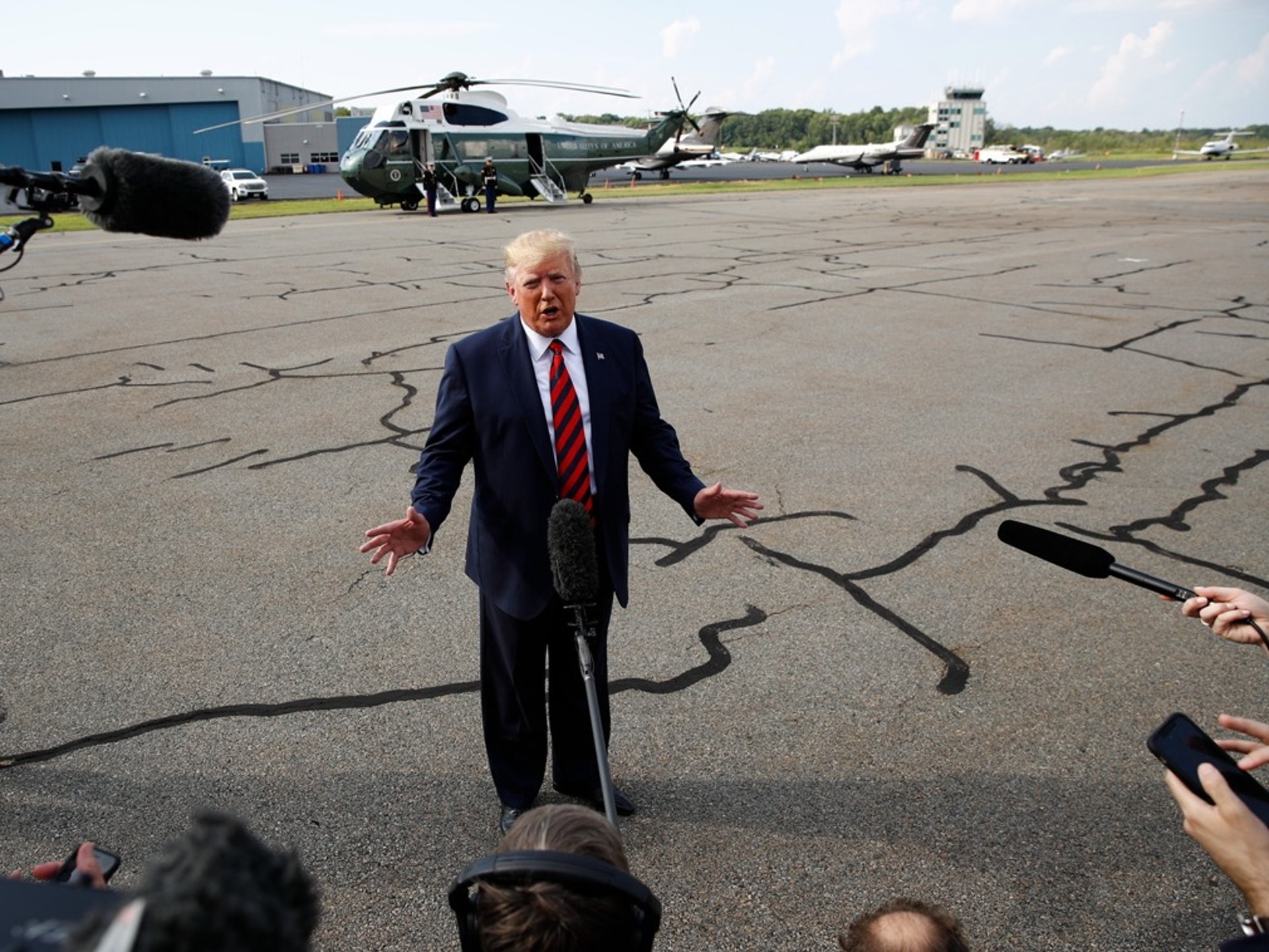 特朗普宣布取消訪問波蘭。(AP)