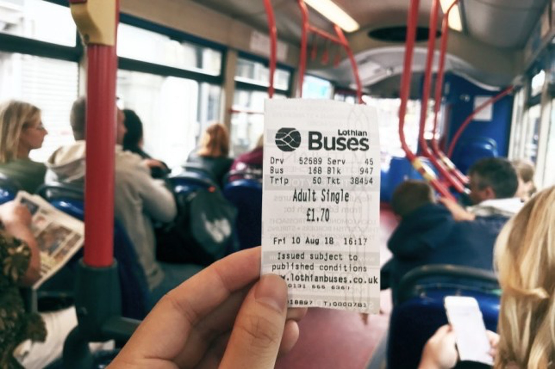 愛丁堡巴士車票。（KKday授權使用）