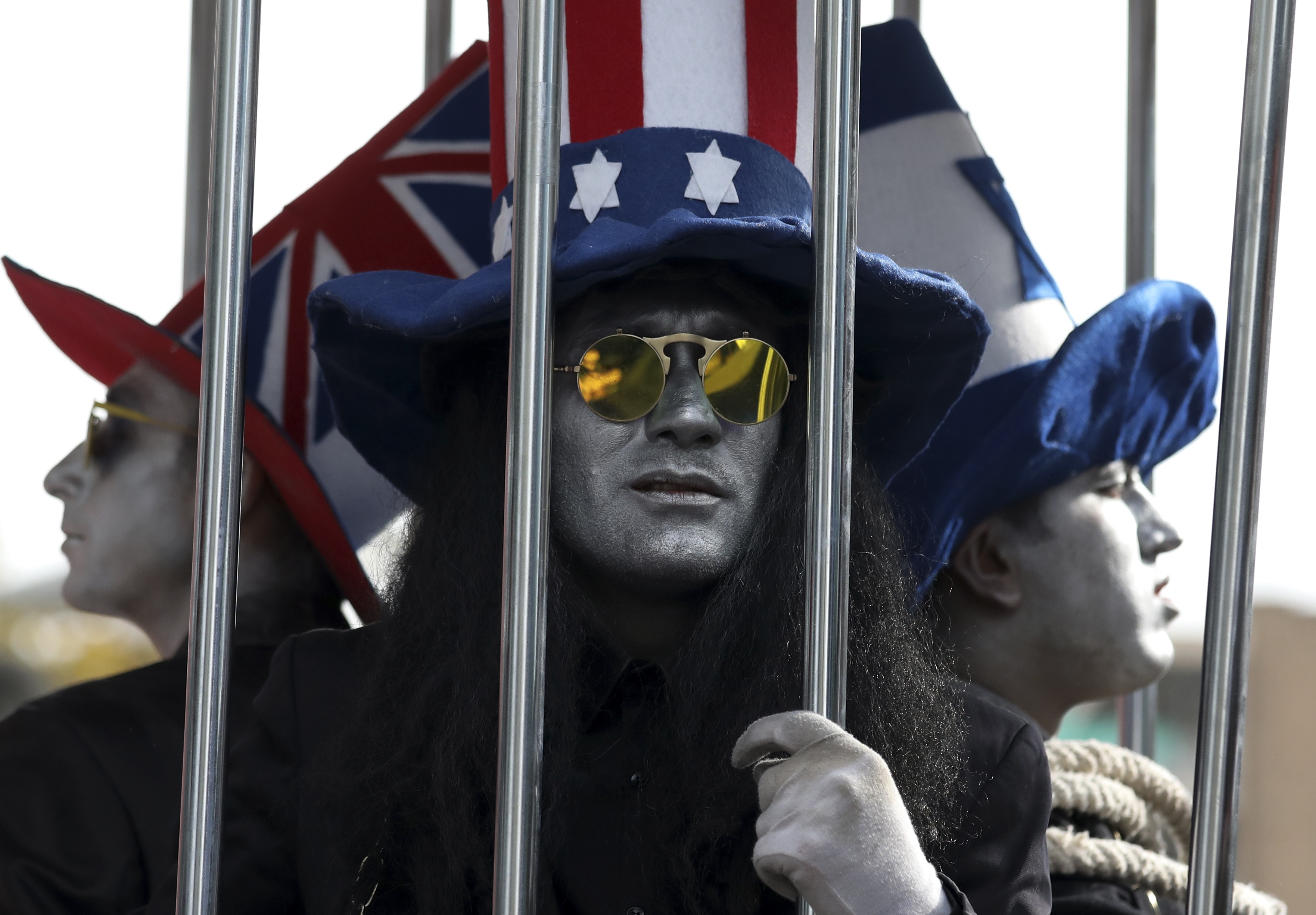 伊朗人質危機40周年全國多地舉行反美示威