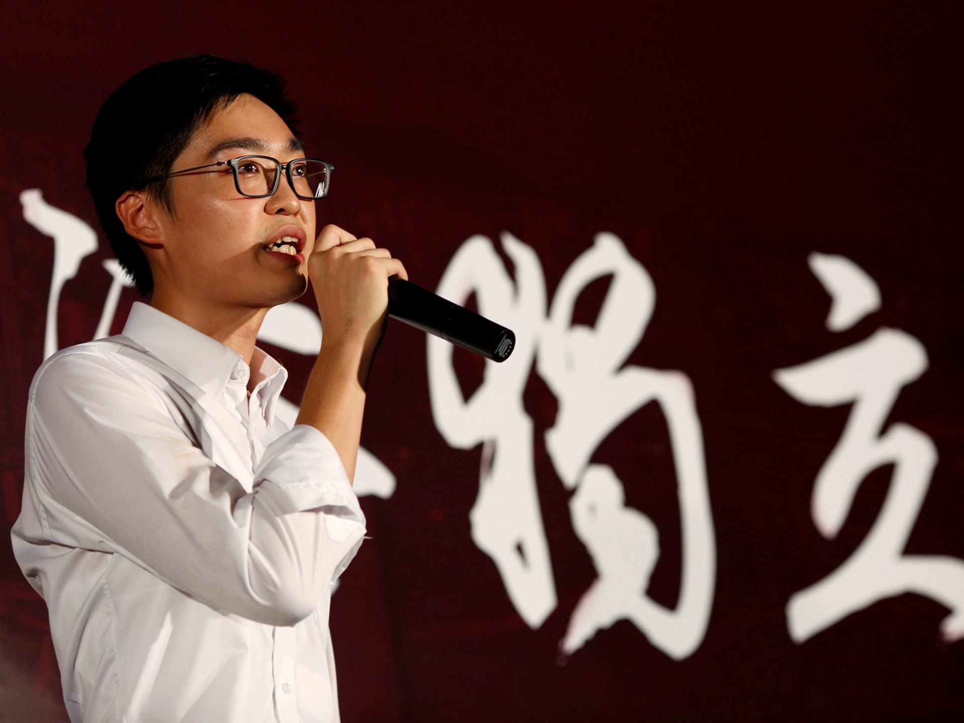 陳浩天被視為「港獨」代表人物。(Reuters) 陳浩天被視為「港獨」代表人物。(Reuters)