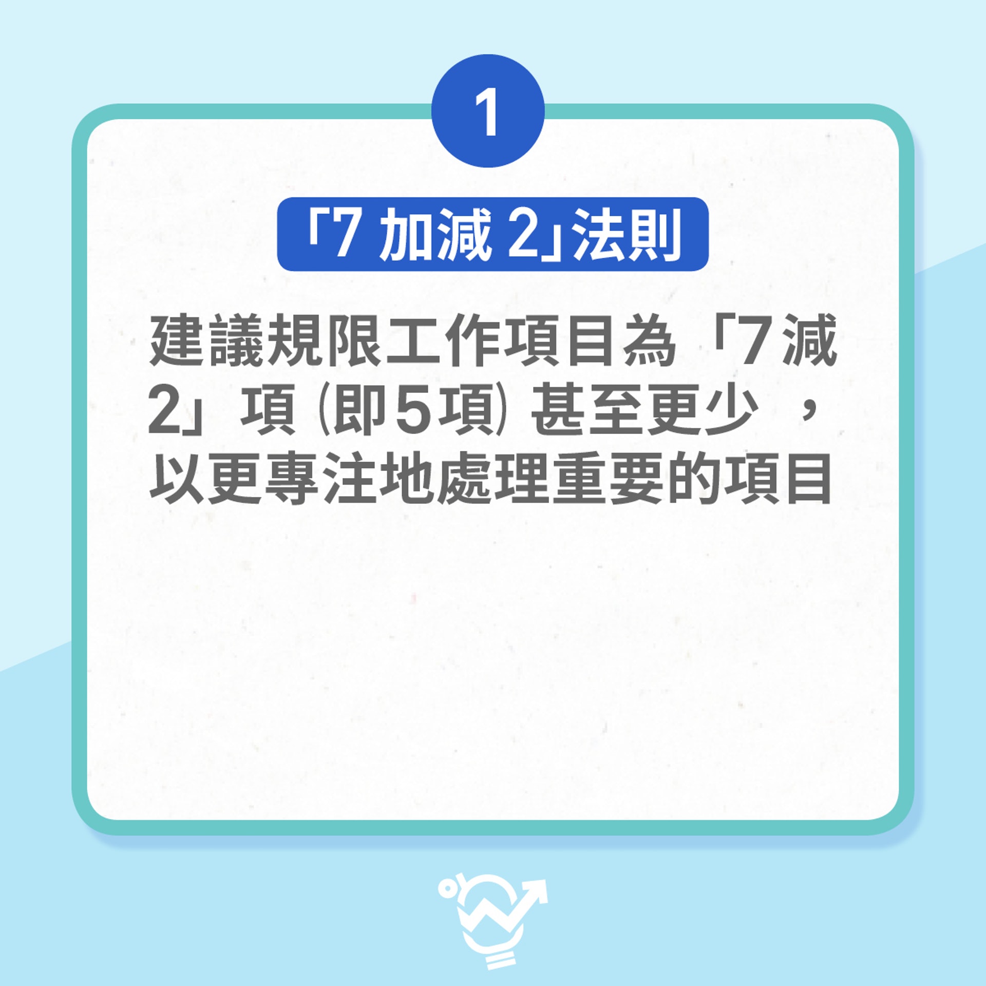 2大技巧擺脫窮忙(01製圖)