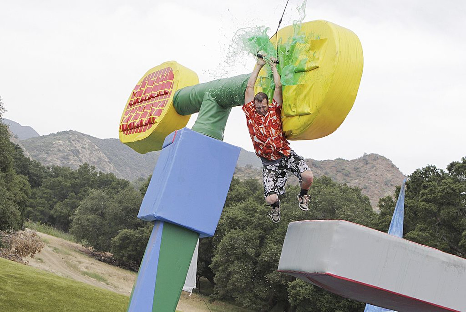 美國節目《Wipeout》也是挑戰參賽者的體能極限(Getty Images) (Getty Images)