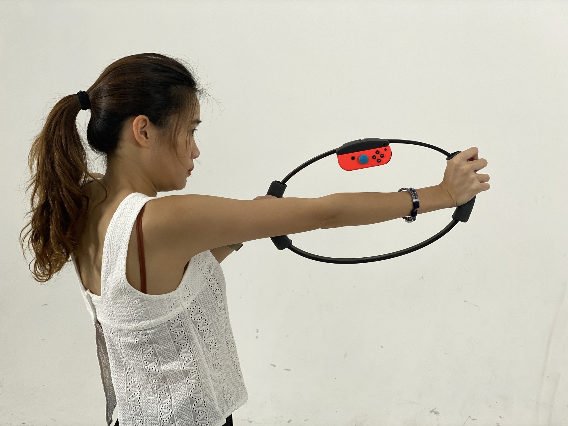 《RingFit Adventure》試玩(林勇攝) 《RingFit Adventure》試玩(林勇攝)