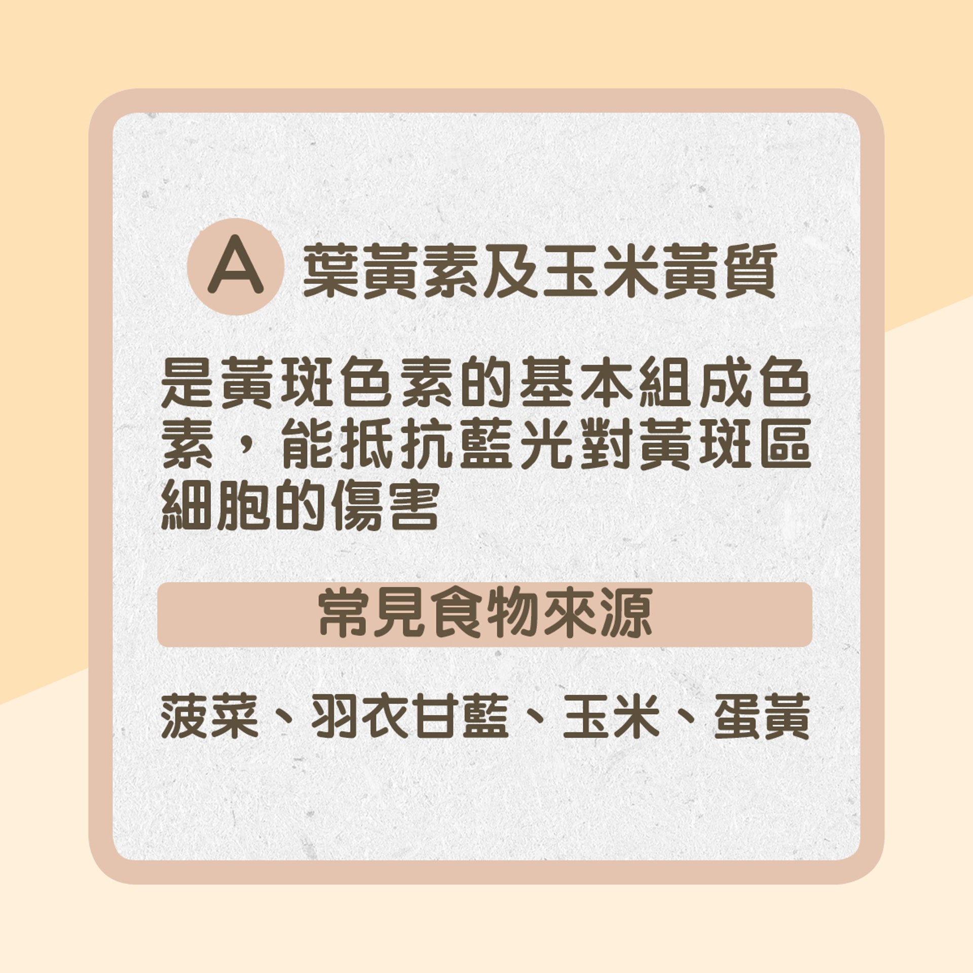A. 葉黃素及玉米黃質(01製圖) A. 葉黃素及玉米黃質(01製圖)