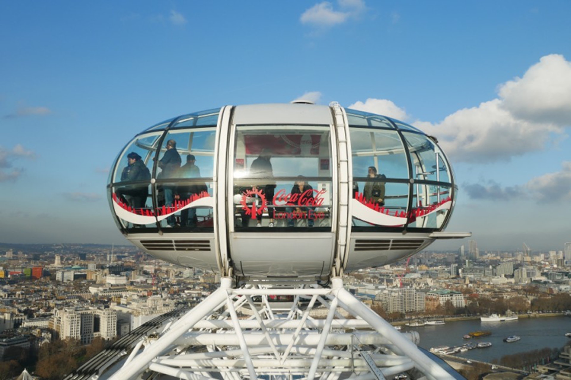 每個膠囊都可以乘坐約25人。轉完一圈的時間是30分鐘左右(KKday授權使用) (KKday授權使用)