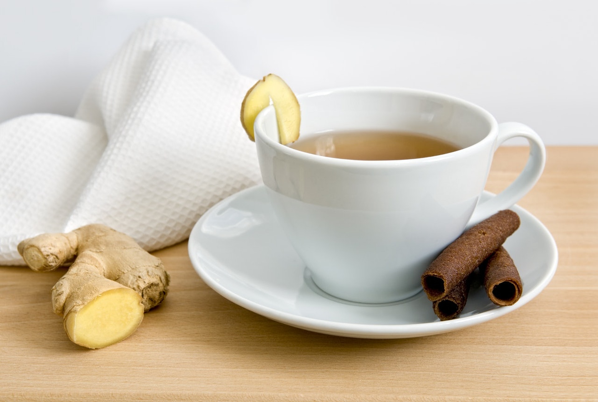 薑可驅寒，所以不少人主張飲薑茶可防感冒。（視覺中國）