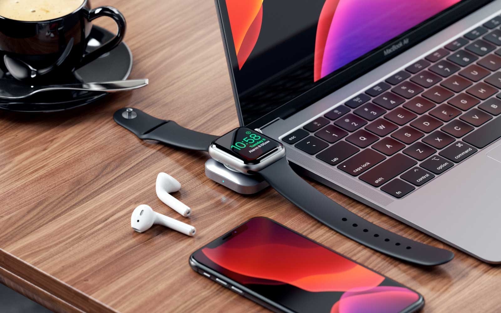 超輕便旅行Apple Watch充電器USB Type-C直插iPad或MacBook即用