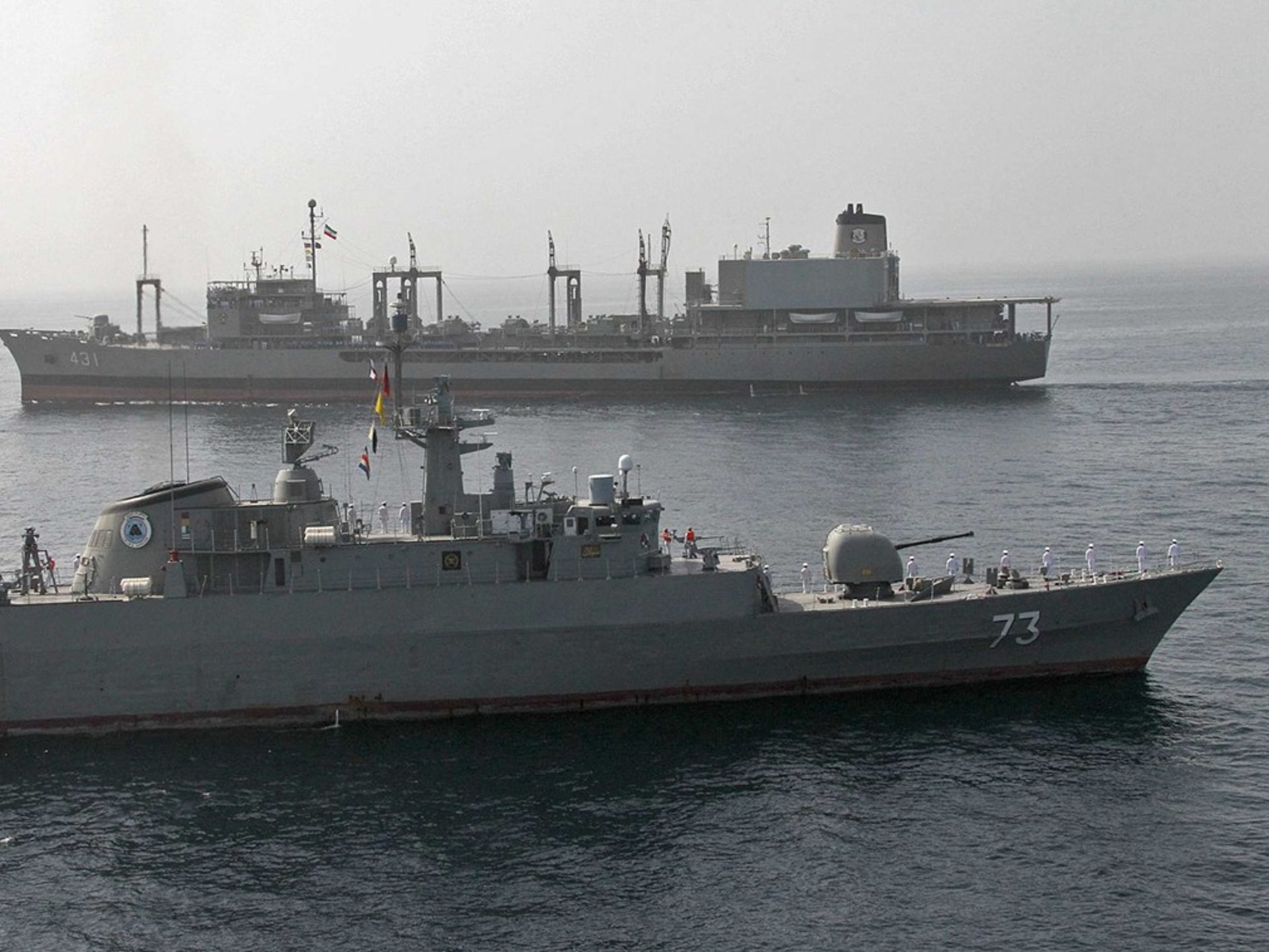 伊朗军方负责人称,演习分为四个阶段,其中一个阶段涉及在假想中的真实海战条件下的行动演练。(VCG) 伊朗军方负责人称,演习分为四个阶段,其中一个阶段涉及在假想中的真实海战条件下的行动演练。(VCG)