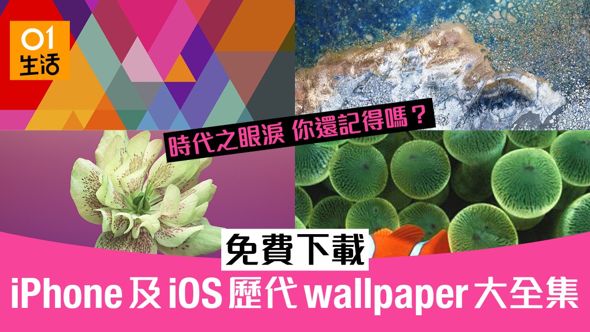 超級apple忠迷收集初代至今所有iphone Ios壁紙連ｍacos都有