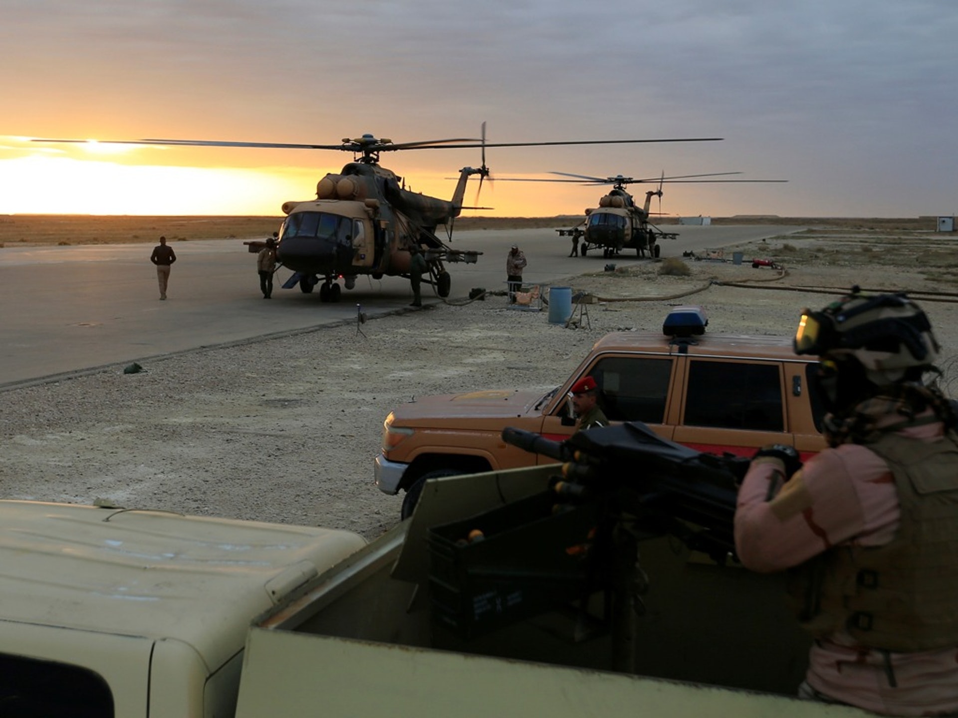 伊拉克空軍在12月29日參與打擊行動。(Reuters)