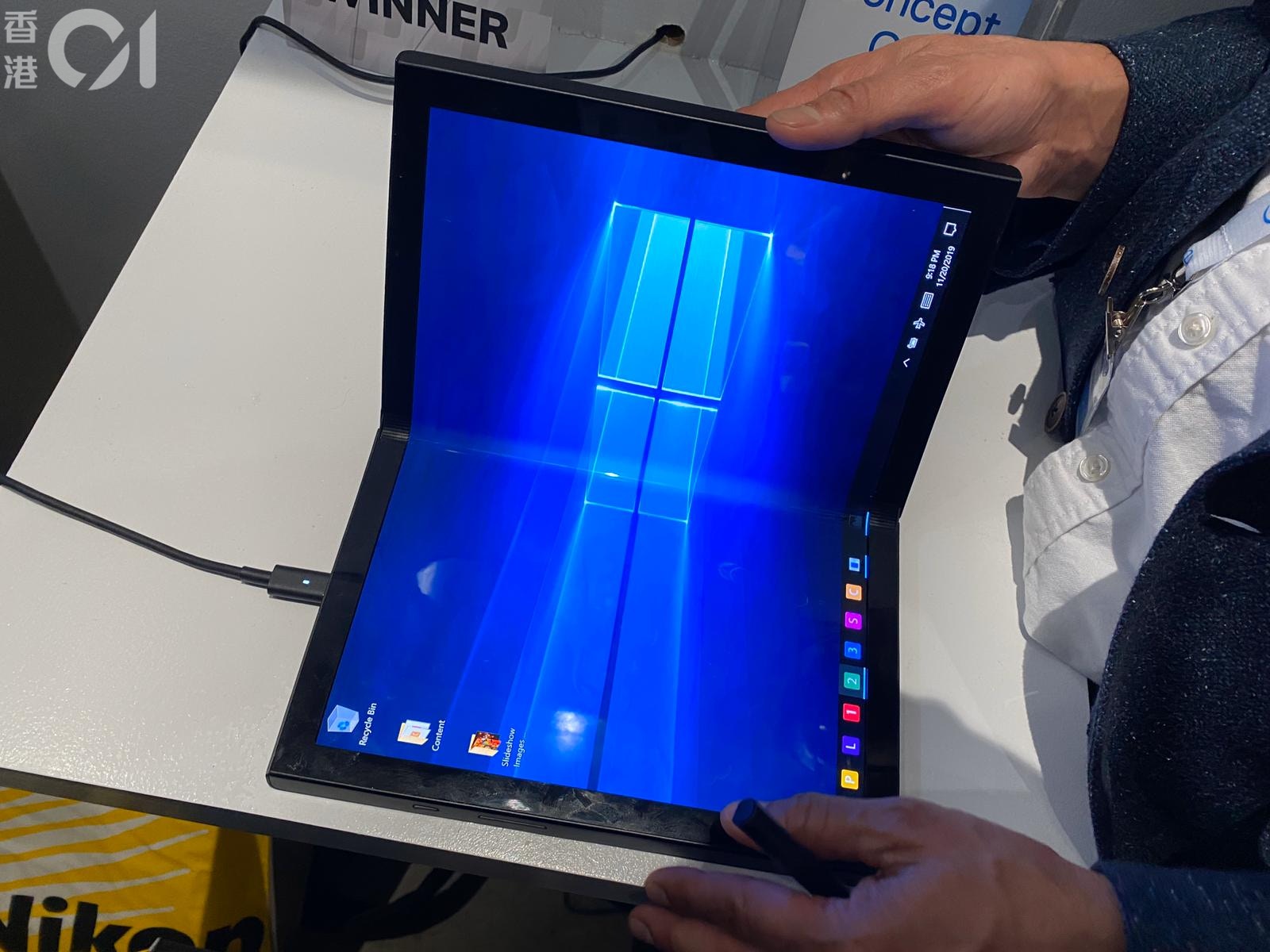 Dell Ori 使用折 Mon 設計，屏幕大小在 13 至 15 吋之間。（林勇攝）