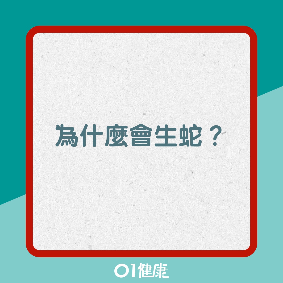 生蛇 中醫角度看生蛇睡眠不足 壓力大 免疫力差要小心