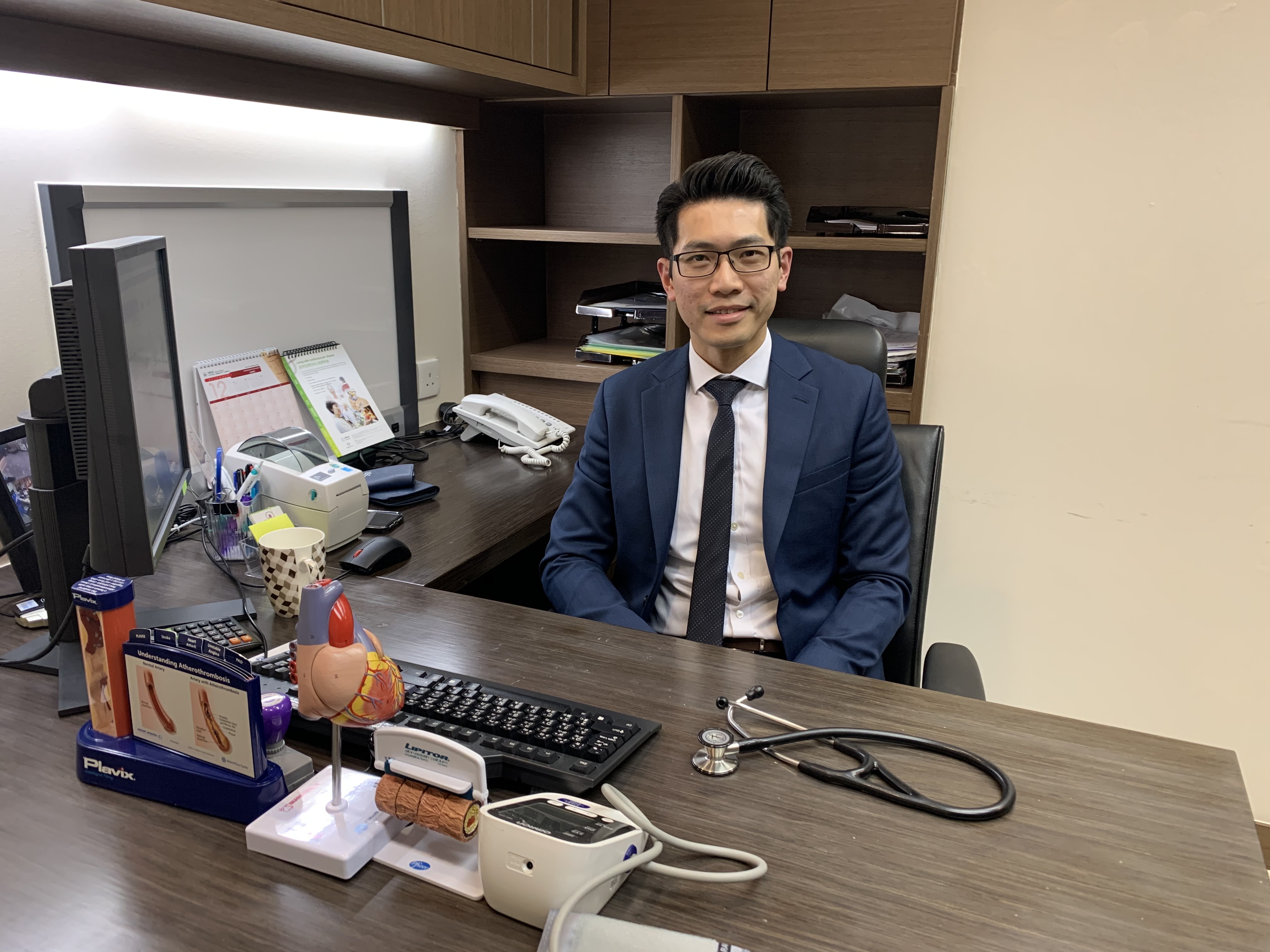 心臟專科醫生李健棠(受訪者授權拍攝) 心臟專科醫生李健棠(受訪者授權拍攝)