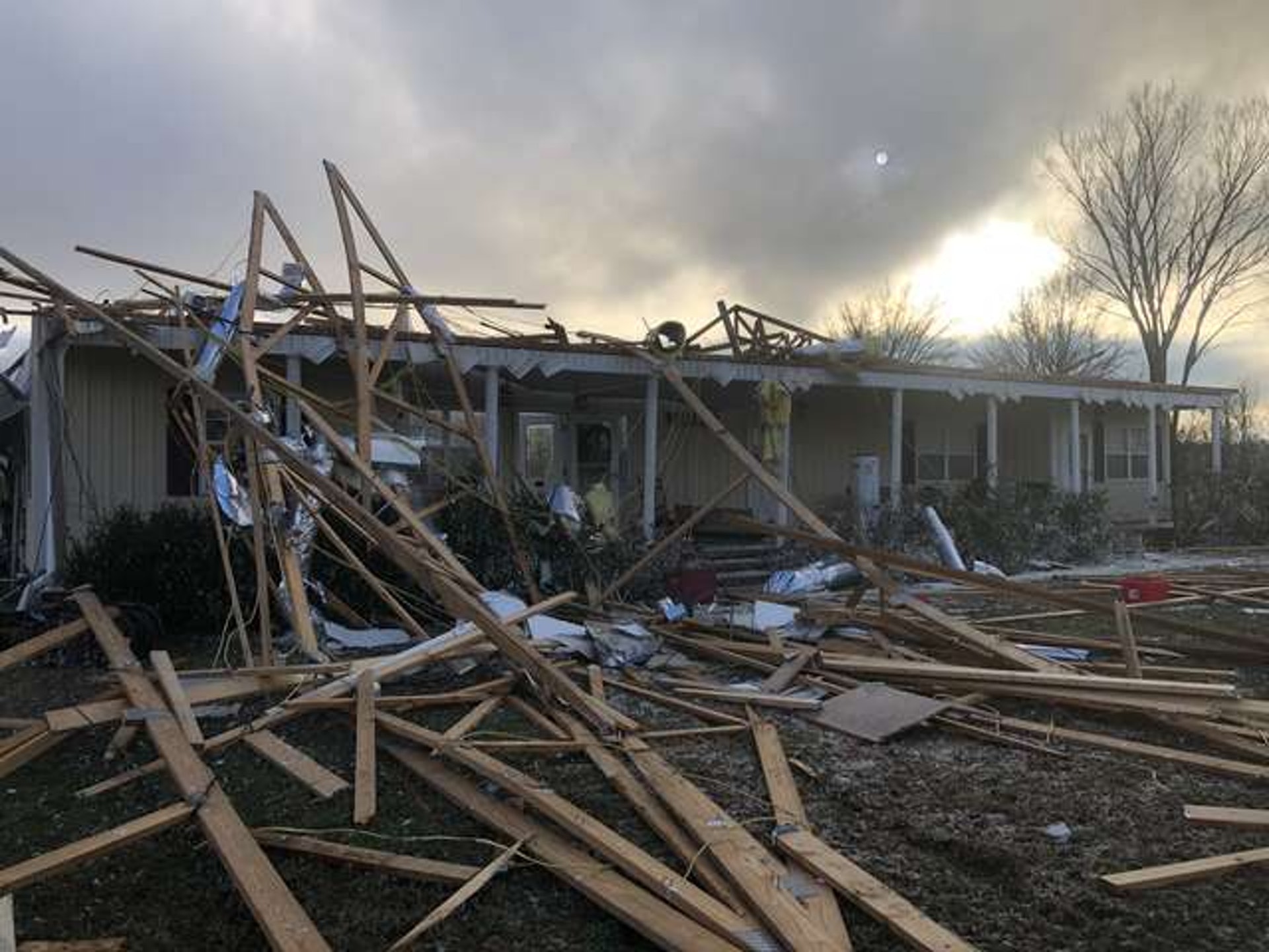 Homes destroyed after a tornado. (Julie Moore) Homes destroyed after a tornado. (Julie Moore)