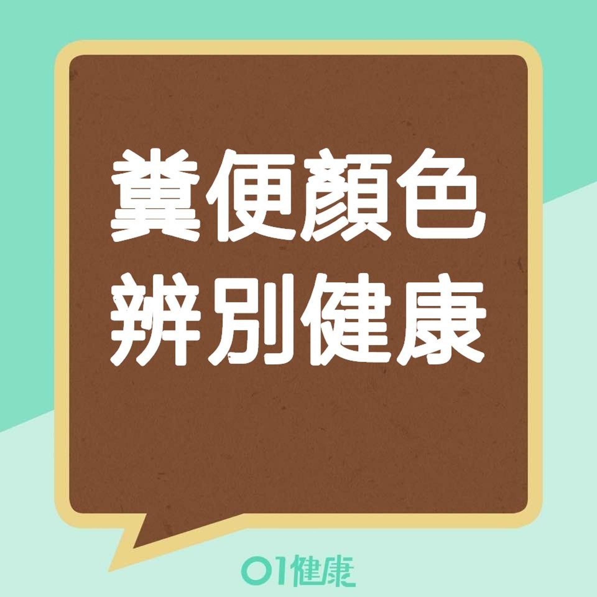 糞便顏色辨別健康(01製圖) 糞便顏色辨別健康(01製圖)