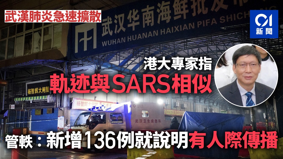武漢肺炎 疫情急速擴散管軼 發展軌迹與sars相似應高度關注 香港01 即時中國 武漢肺炎 疫情急速擴散管軼 發展軌迹與sars相似應高度關注 香港01 即時中國