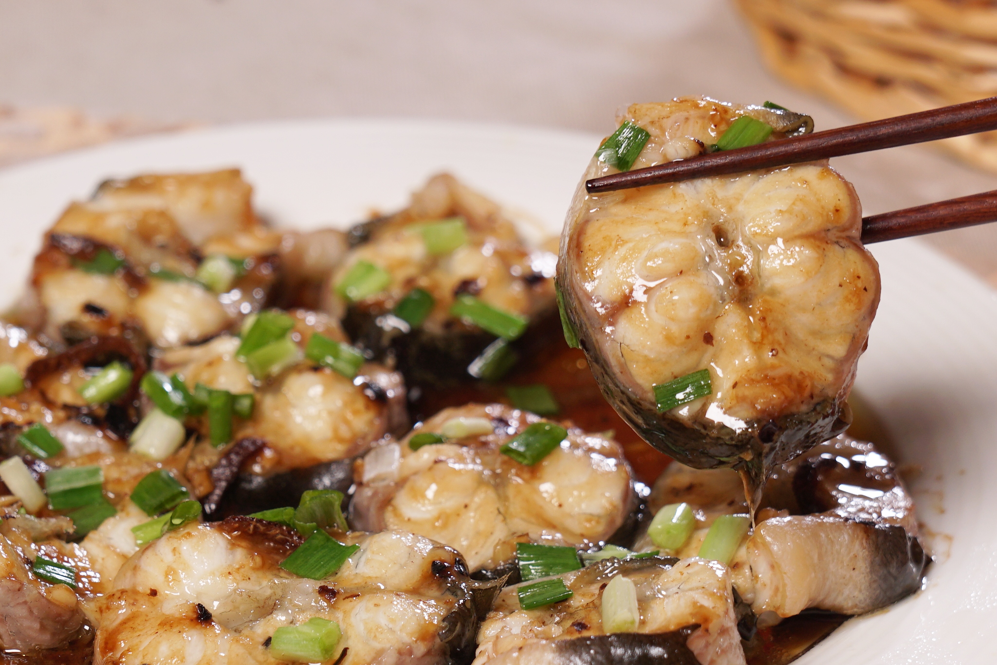 Steamed Fresh Water Eel with Black Bean Sauce (豉汁蒸白鱔)