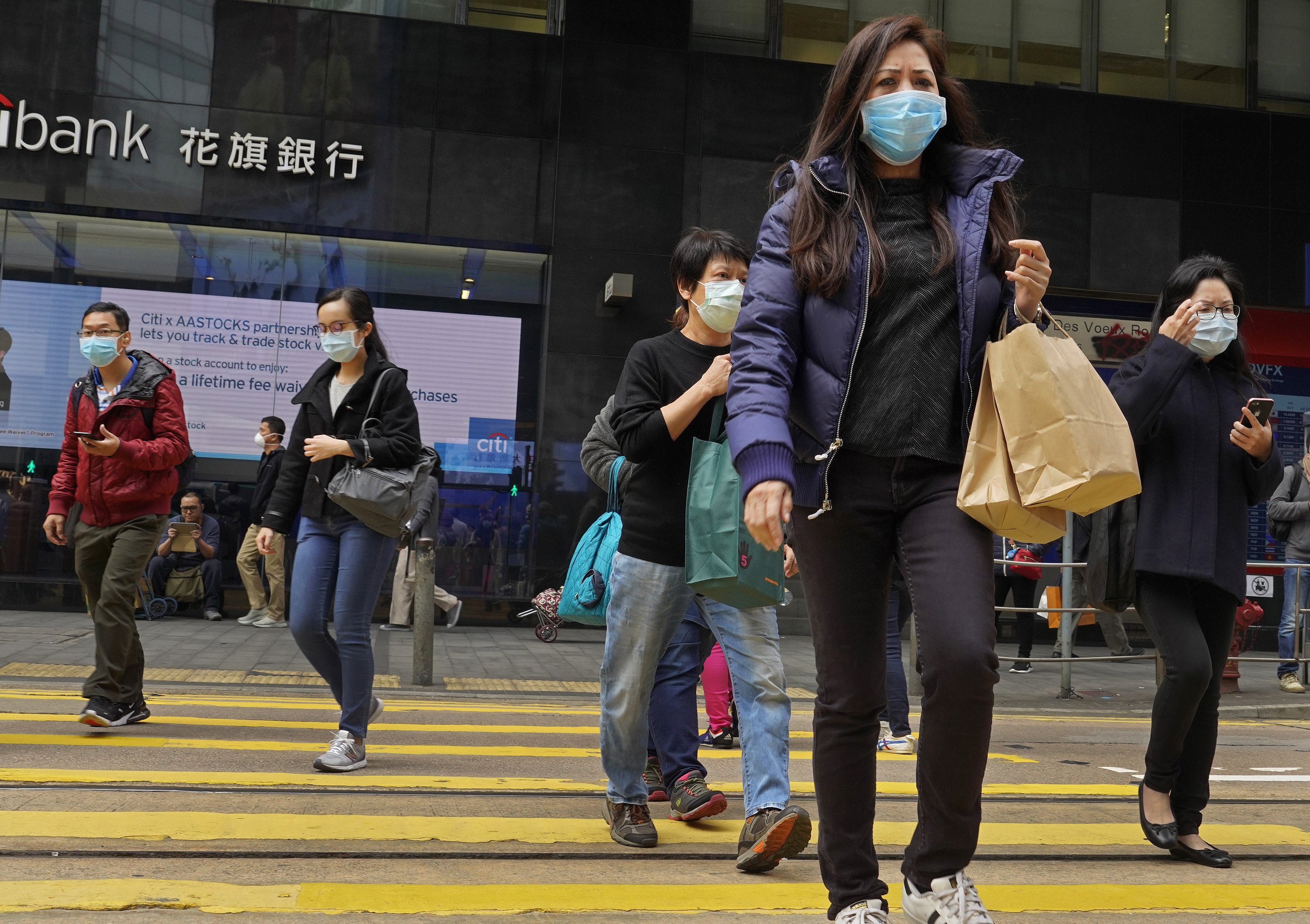 武漢肺炎疫情持續，香港錄得首宗死亡病例。（美聯社）