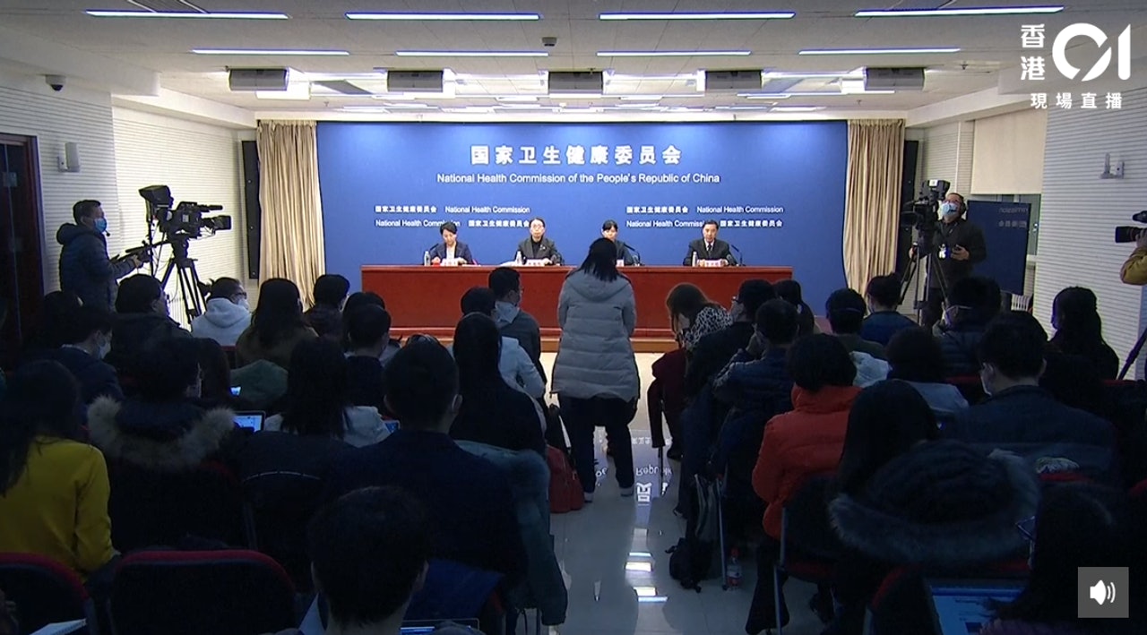 記者會現場。(香港01直播截圖) 記者會現場。(香港01直播截圖)