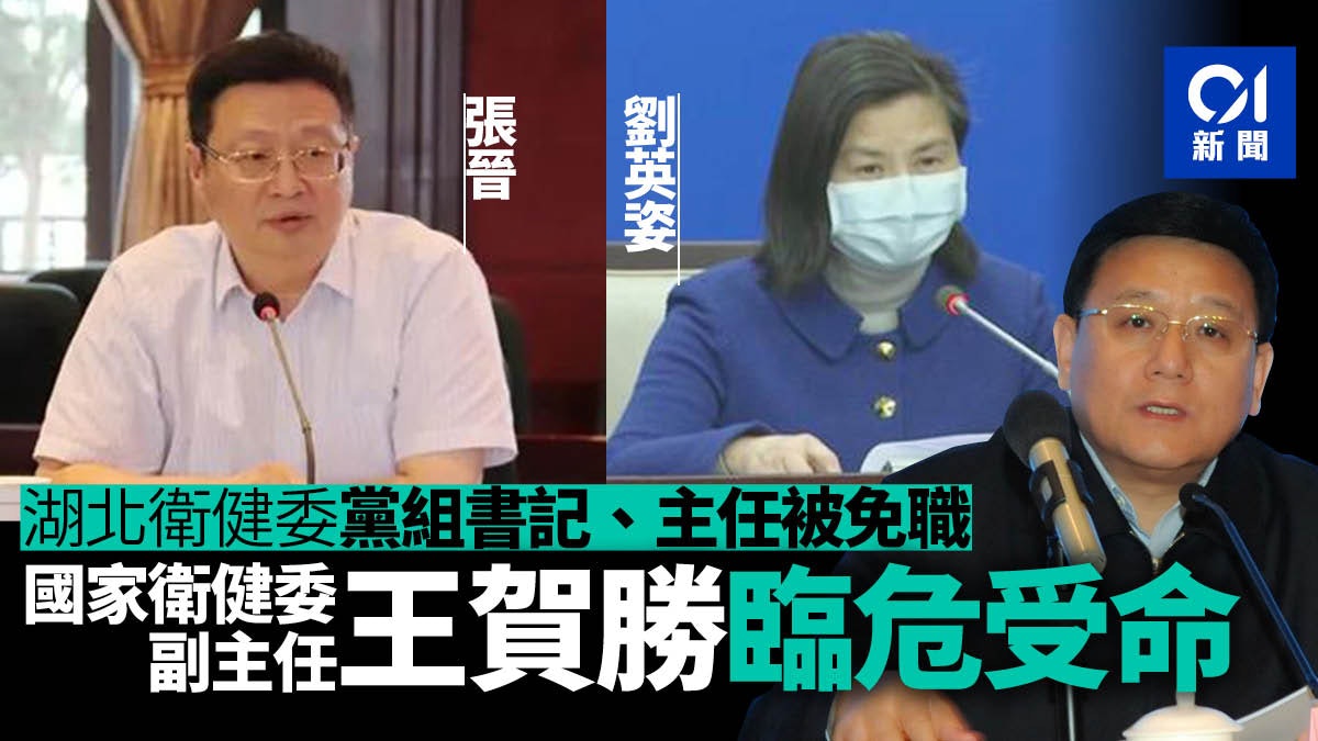 【武漢肺炎】湖北衛健委黨組書記主任被免職 省委常委王賀勝兼任 【武漢肺炎】湖北衛健委黨組書記主任被免職 省委常委王賀勝兼任