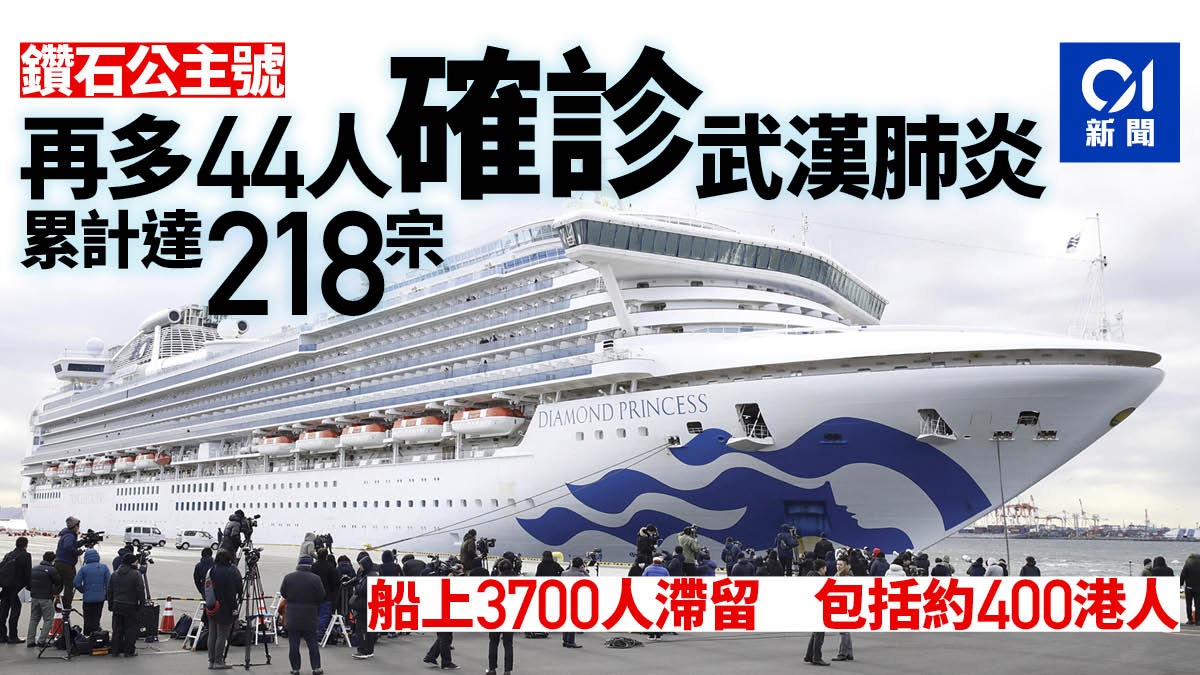 【武漢肺炎・疫情】日本出現首宗死亡個案 鑽石公主號增44宗確診 【武漢肺炎・疫情】日本出現首宗死亡個案 鑽石公主號增44宗確診