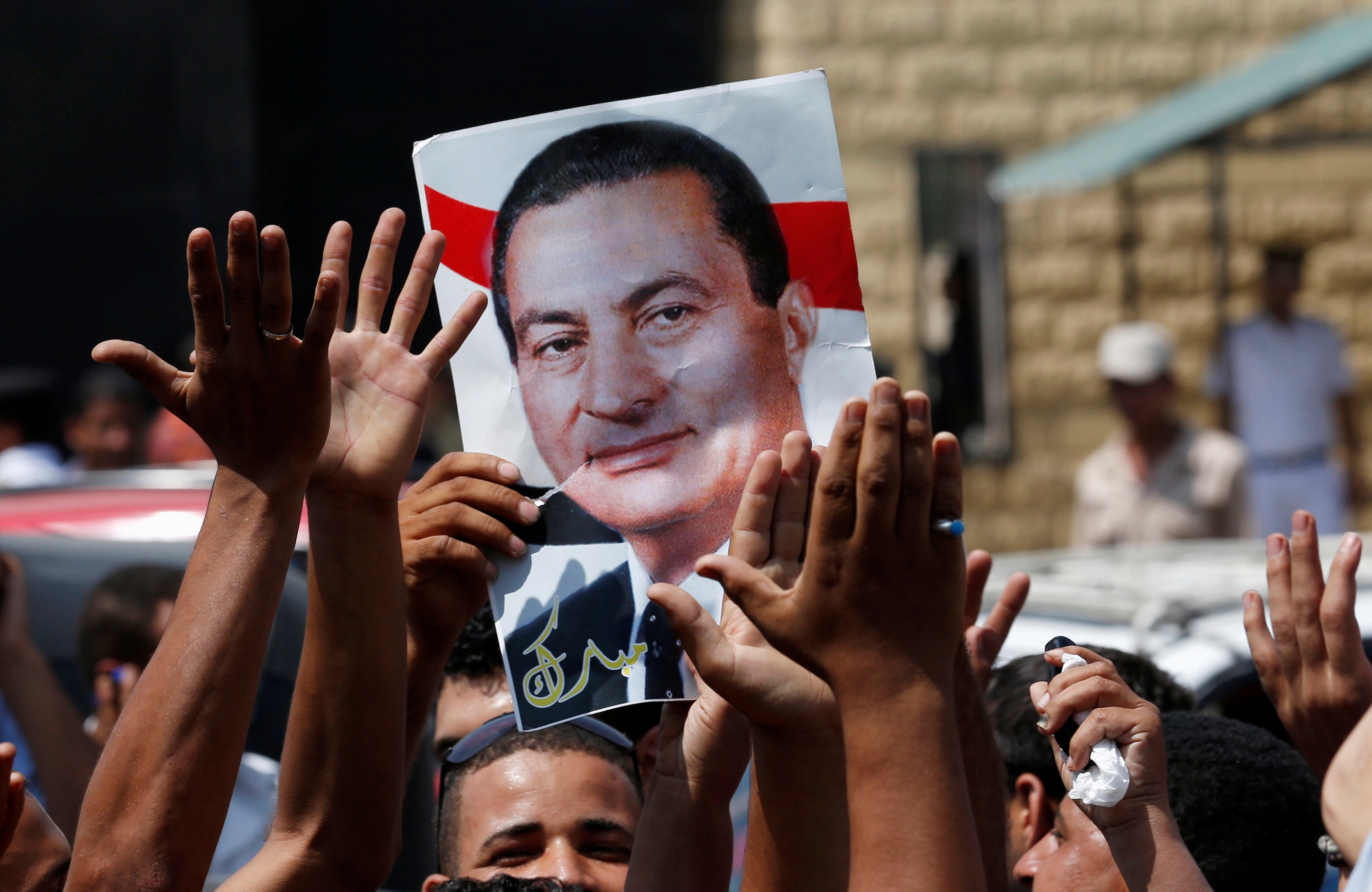 穆巴拉克因其管治期间的相对政治稳定，至今在埃及仍有不少支持者。（路透社）