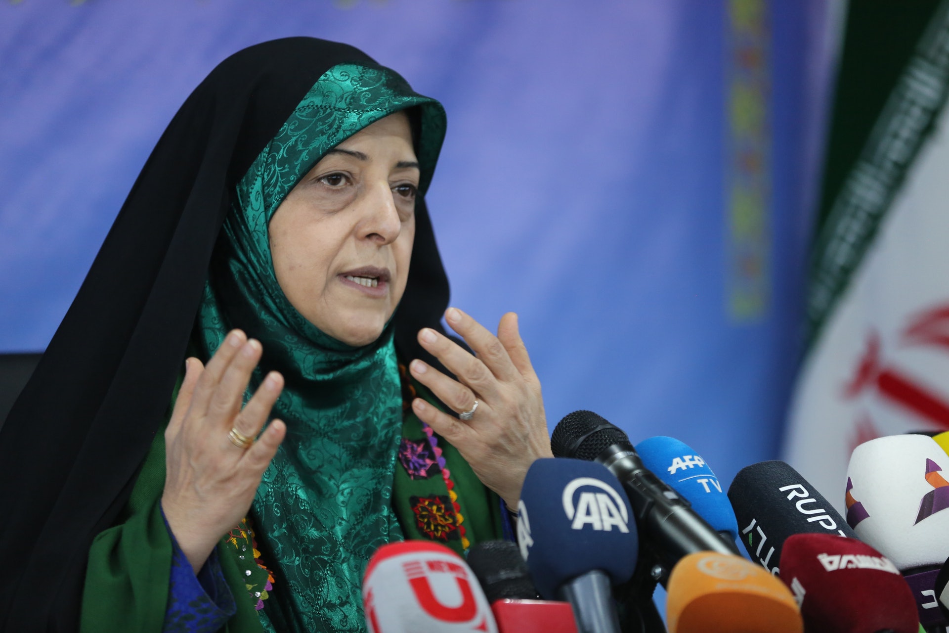 伊朗副總統埃卜特卡爾(Masoumeh Ebtekar)確診感染新型冠狀病毒(AFP) 伊朗副總統埃卜特卡爾(Masoumeh Ebtekar)確診感染新型冠狀病毒(AFP)