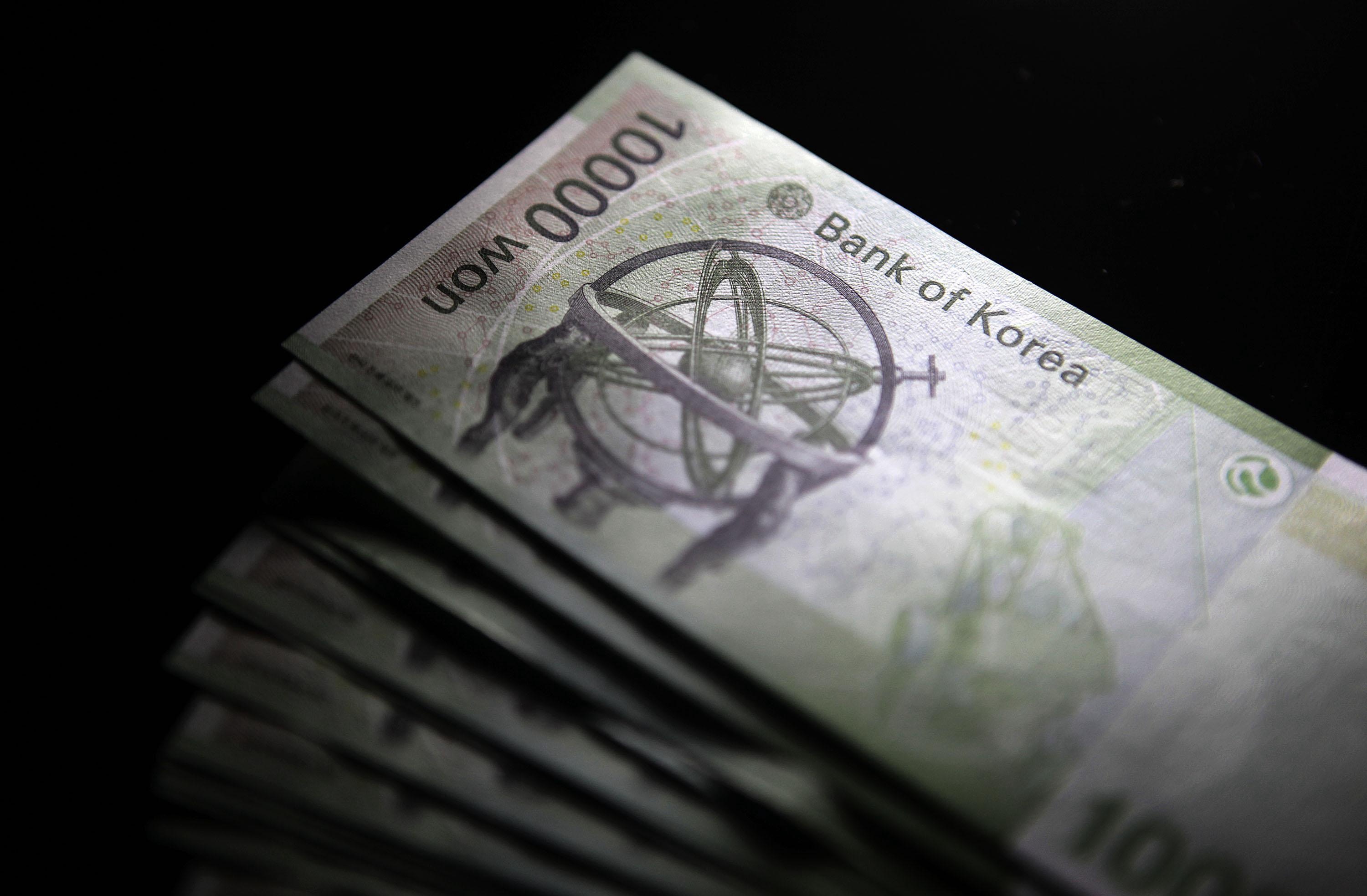 韓圜弱勢兌美元曾跌穿1200韓圜關口為2020年7月以來首次