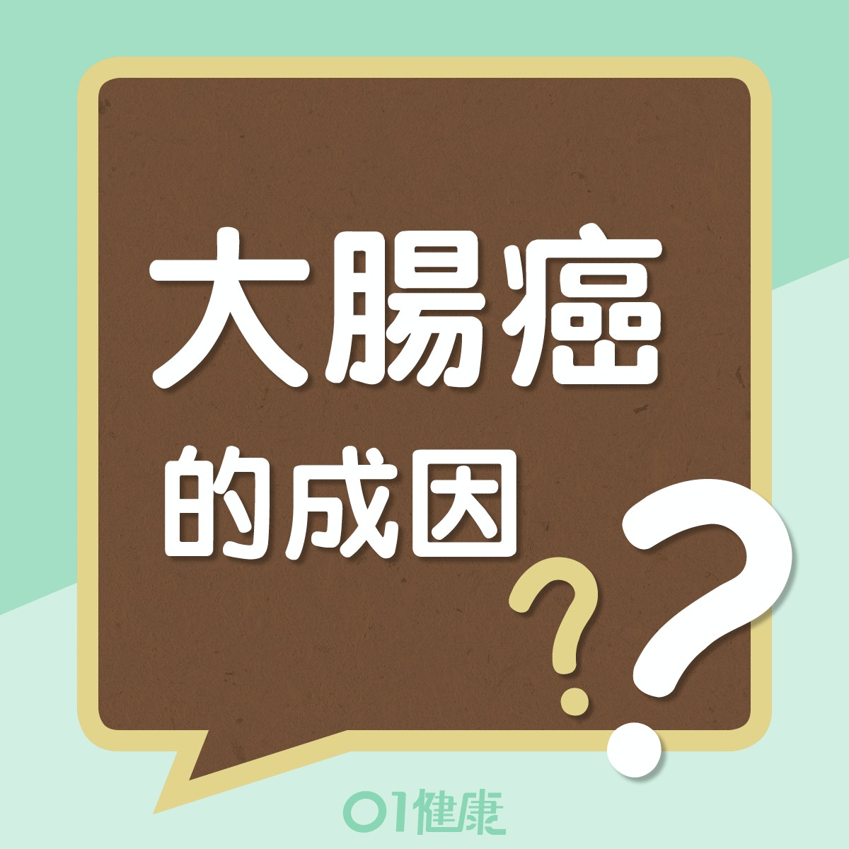 大腸癌的成因 (01製圖) 大腸癌的成因 (01製圖)