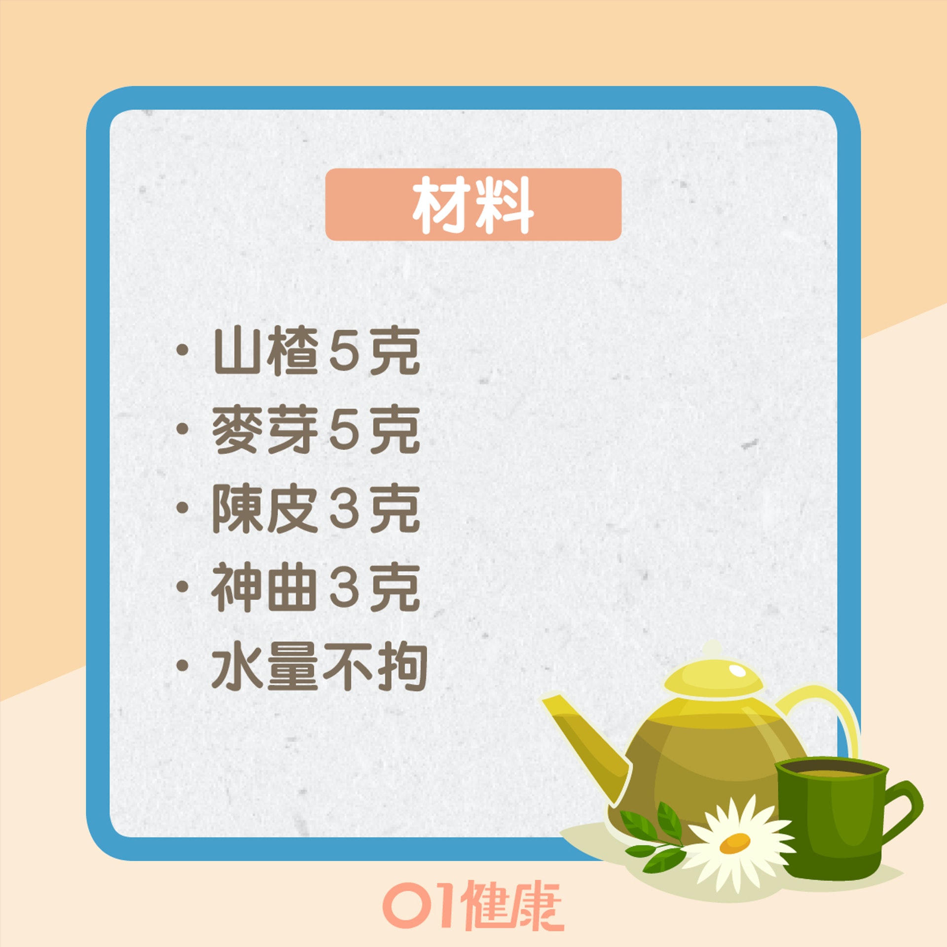 三仙消積茶食譜(01製圖) 三仙消積茶食譜(01製圖)