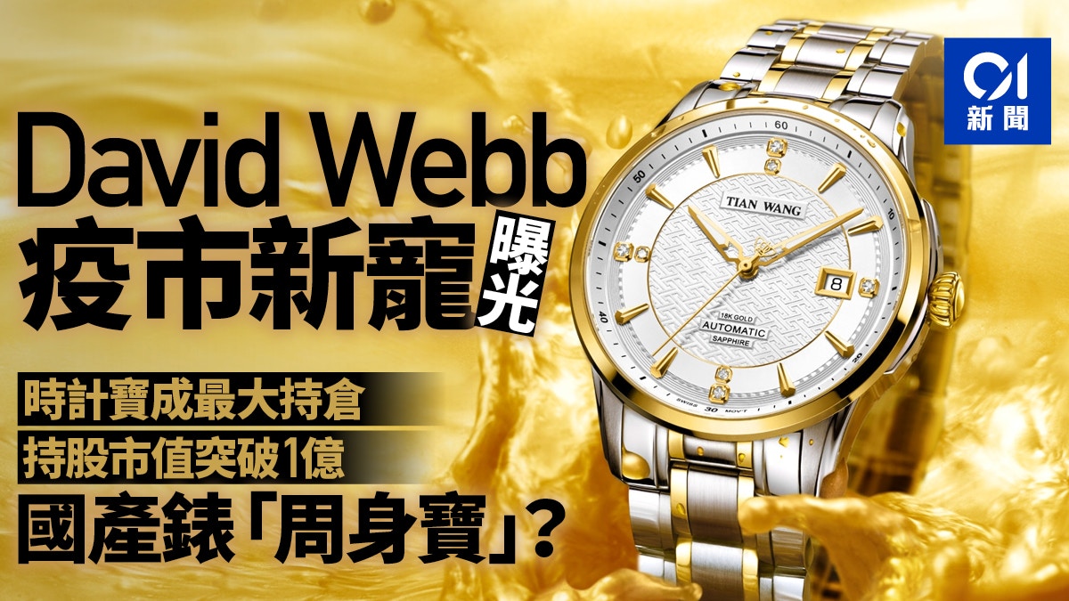 David Webb疫市新寵浮面時計寶成最大持倉國產錶 周身寶 香港01 財經快訊