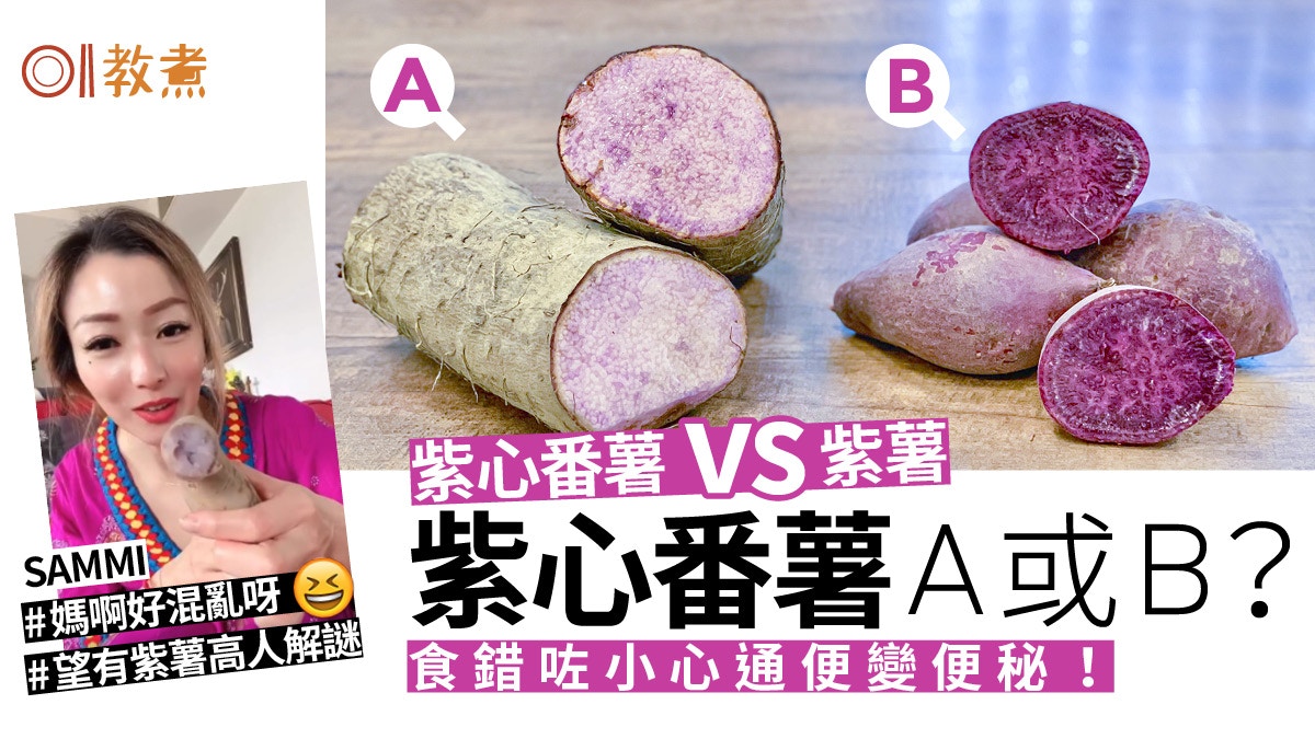 紫心番薯vs紫薯 常被混淆 簡易分辨營養功效食用宜忌一文看清 香港01 教煮