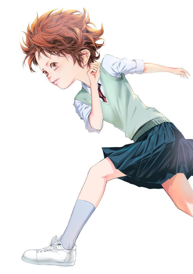 女主角三條一里在故事初只是一名小女孩。（圖片擷取自︰『バトゥーキ』公式アカウントTwitter）