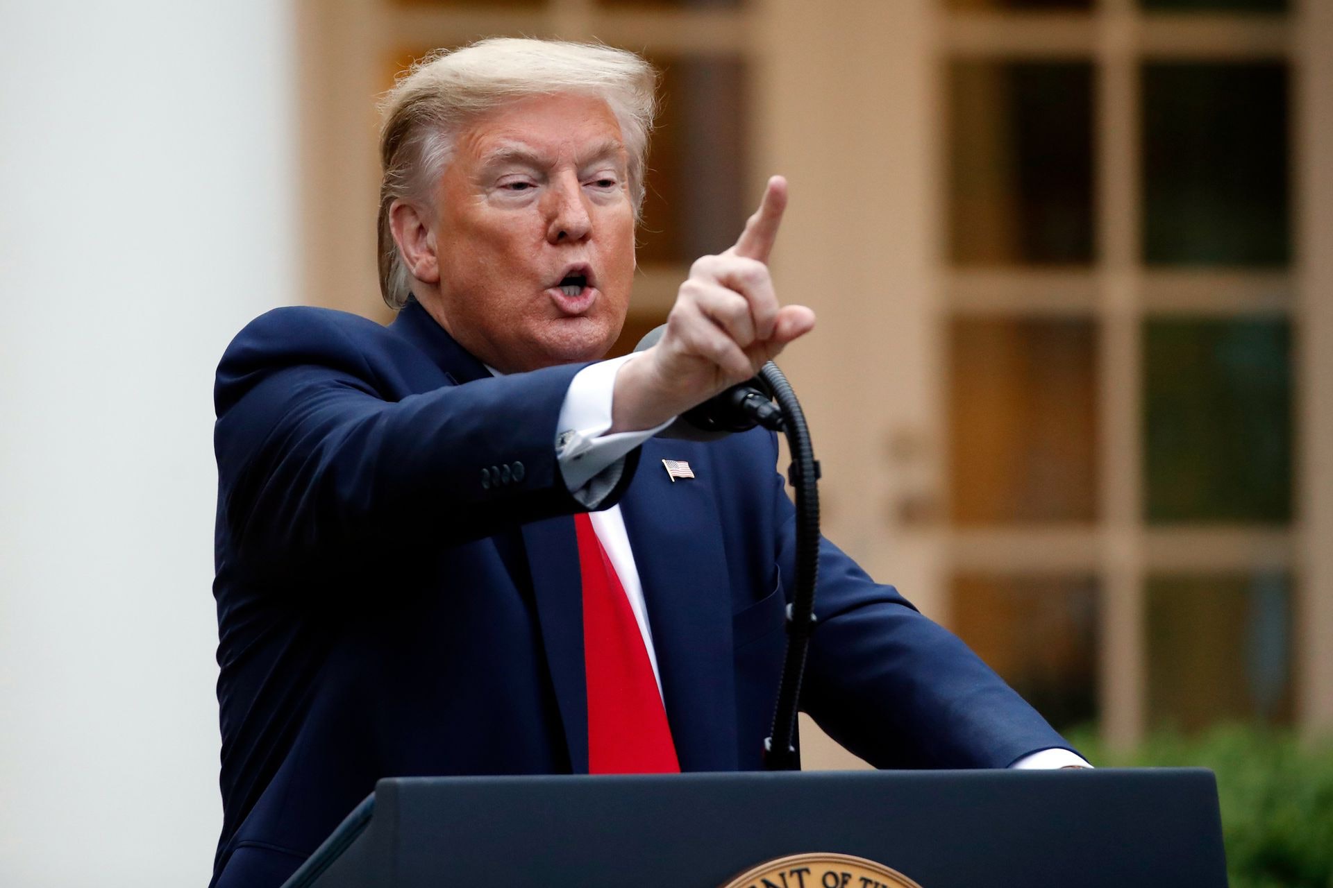對世衛組織多次指責後,4月14日,美國總統特朗普(Donald Trump)宣布暫停資助世衛。(AP) 對世衛組織多次指責後,4月14日,美國總統特朗普(Donald Trump)宣布暫停資助世衛。(AP)