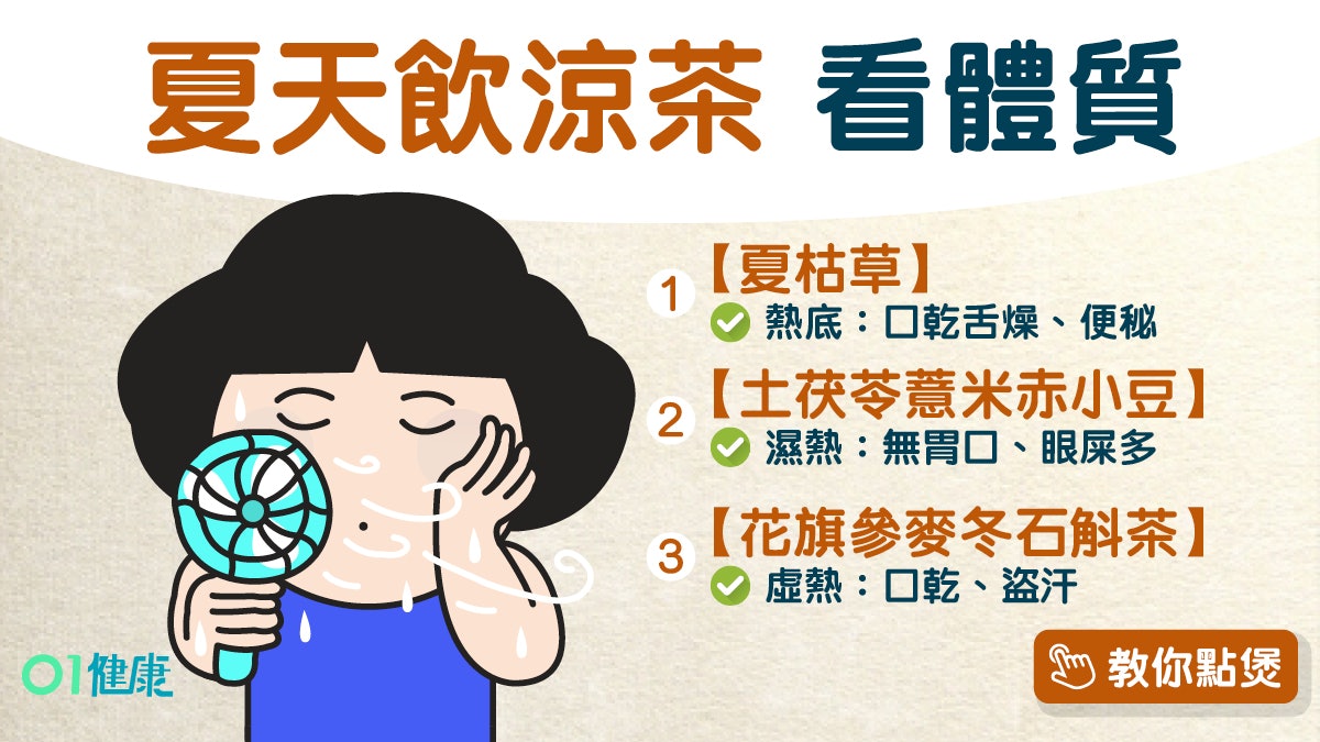 【涼茶功效】飲錯涼茶下火變損脾胃 中醫教自製涼茶適合3大體質 【涼茶功效】飲錯涼茶下火變損脾胃 中醫教自製涼茶適合3大體質