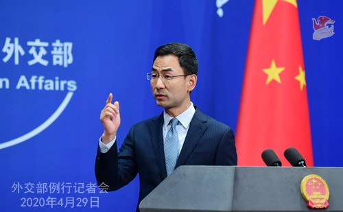 耿爽表示，沒有與金正恩健康狀況有關的信息可提供。（外交部）