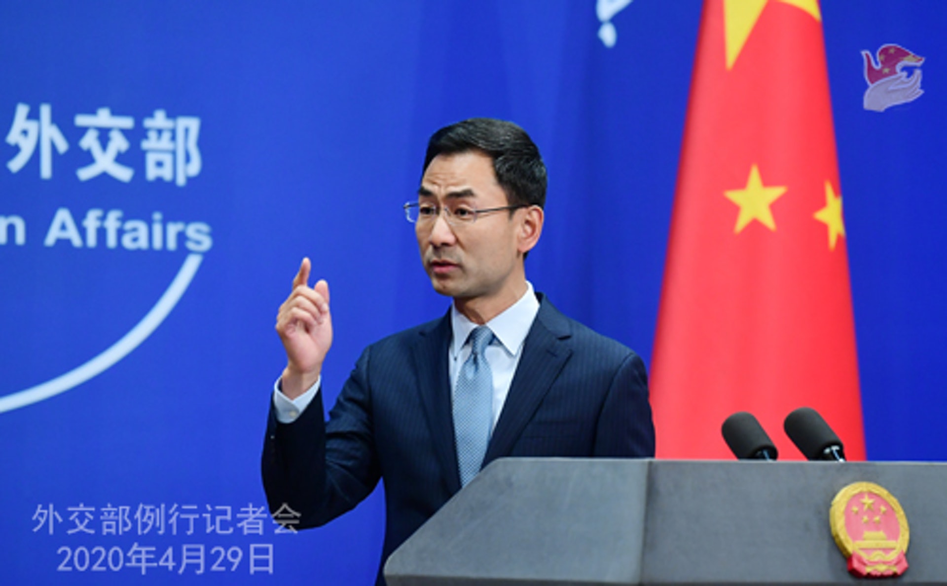 耿爽表示,沒有與金正恩健康狀況有關的信息可提供。(外交部) 耿爽表示,沒有與金正恩健康狀況有關的信息可提供。(外交部)