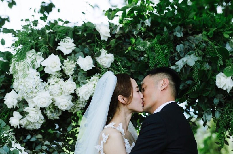 余文乐于2017年和「皮带千金」王棠云成婚。（IG图片／lok666）