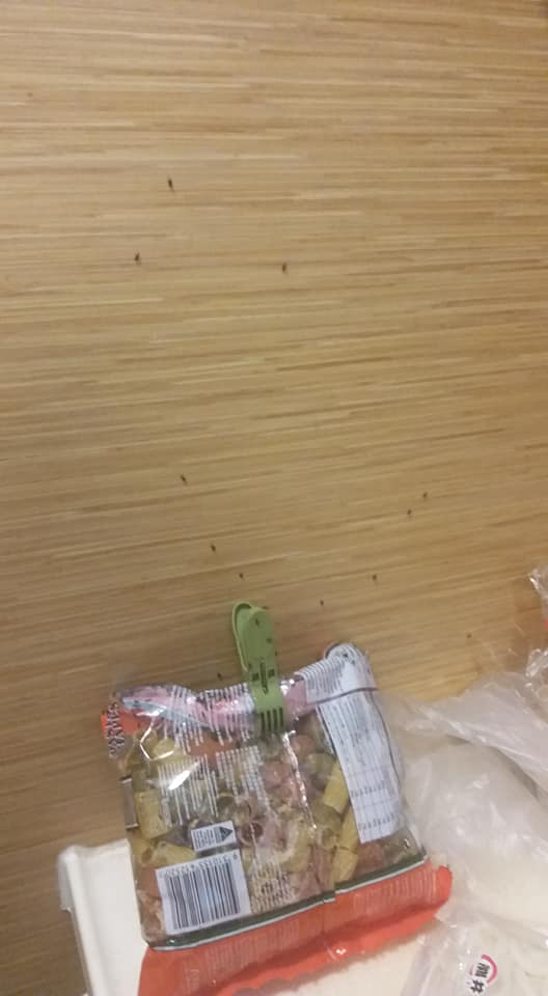 有網民煮通粉時發現內藏大量穀牛,嚇得急急棄掉。(fb群組「將軍澳主場」圖片) 有網民煮通粉時發現內藏大量穀牛,嚇得急急棄掉。(fb群組「將軍澳主場」圖片)