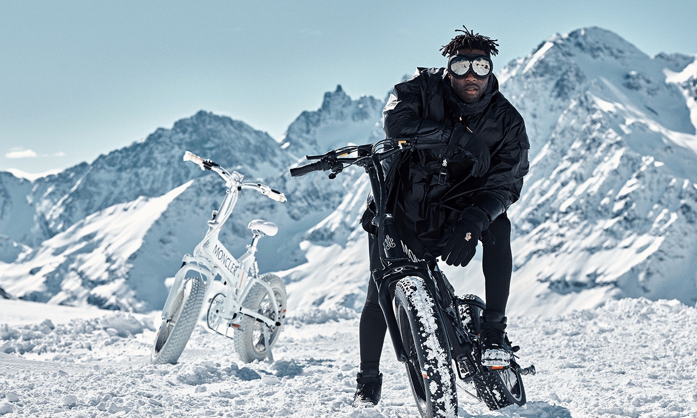 Moncler Genius X MATE.BIKE】型格電動單車雪地上的時尚座架