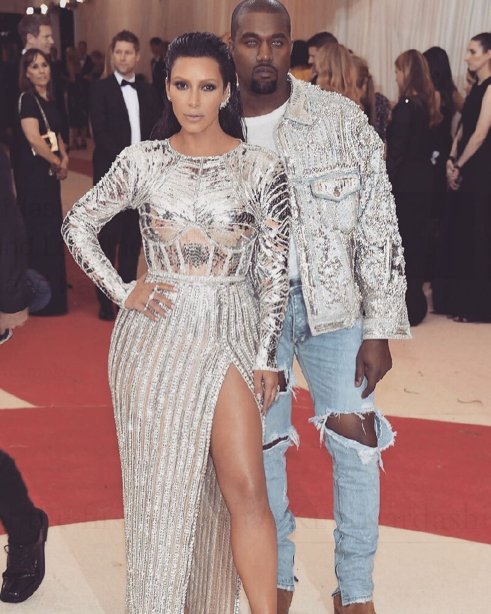 經常出雙入對。（IG@kimkardashian）