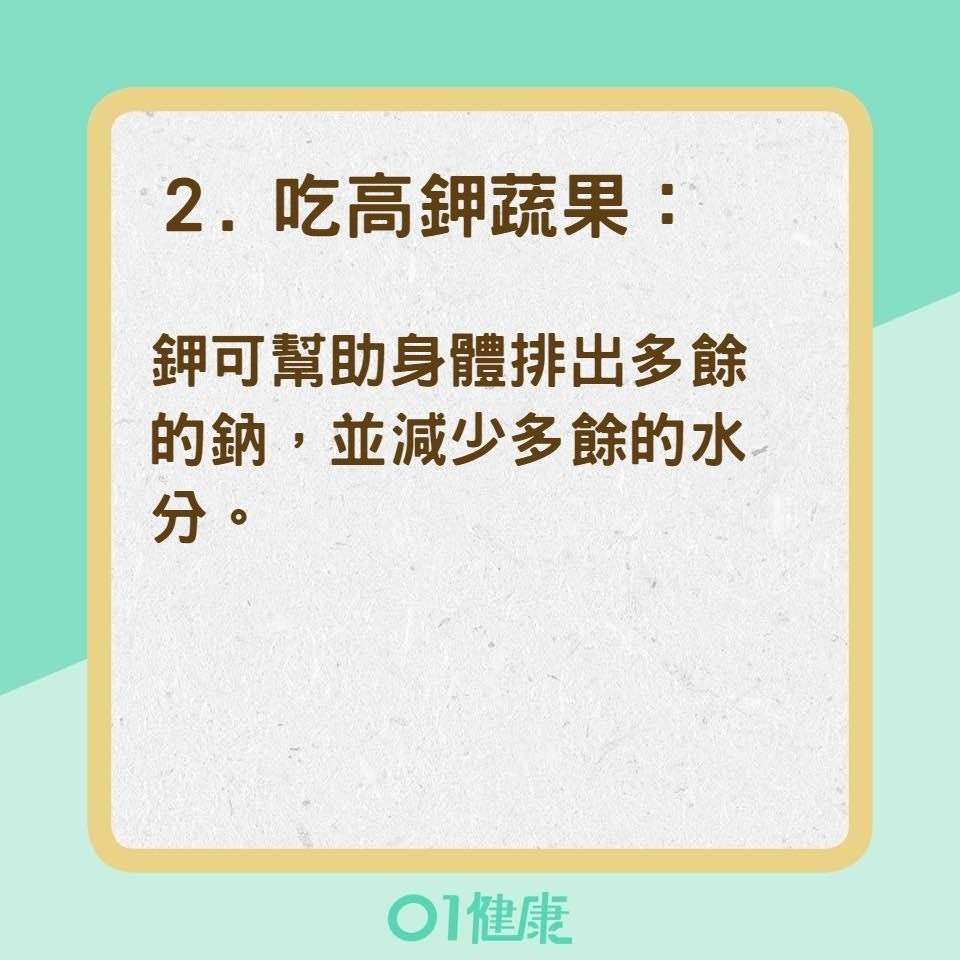 消水腫的3種方法（01製圖）