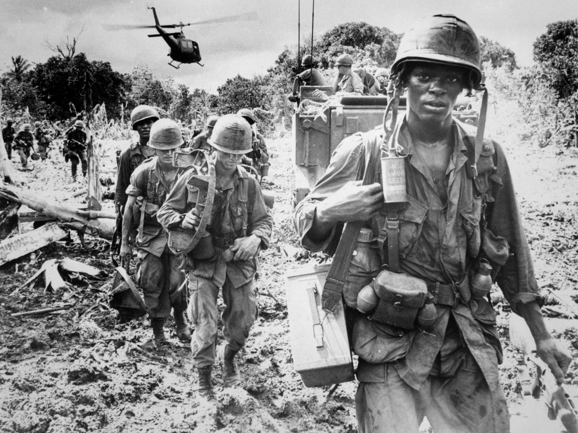 1966年越戰中的美軍士兵。（Courtesy of New-York Historical Society）