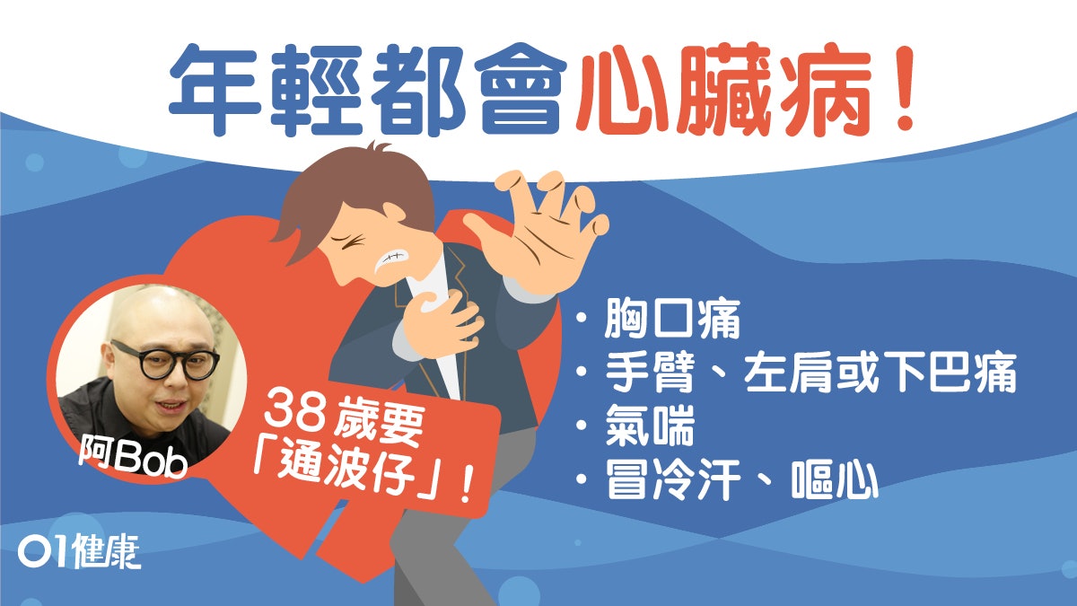 【心臟病】Bob塞3血管唔識驚!40歲以下通波仔4原因背痛都係症狀 【心臟病】Bob塞3血管唔識驚!40歲以下通波仔4原因背痛都係症狀