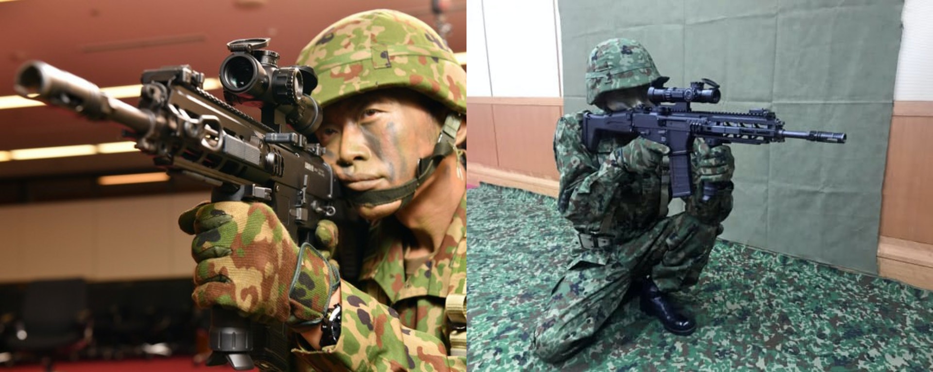日本防衛省在5月18日突然低調公布最新型的20式小銃,引起震撼。(Twitter@防衛省/多維新聞合成) 日本防衛省在5月18日突然低調公布最新型的20式小銃,引起震撼。(Twitter@防衛省/多維新聞合成)