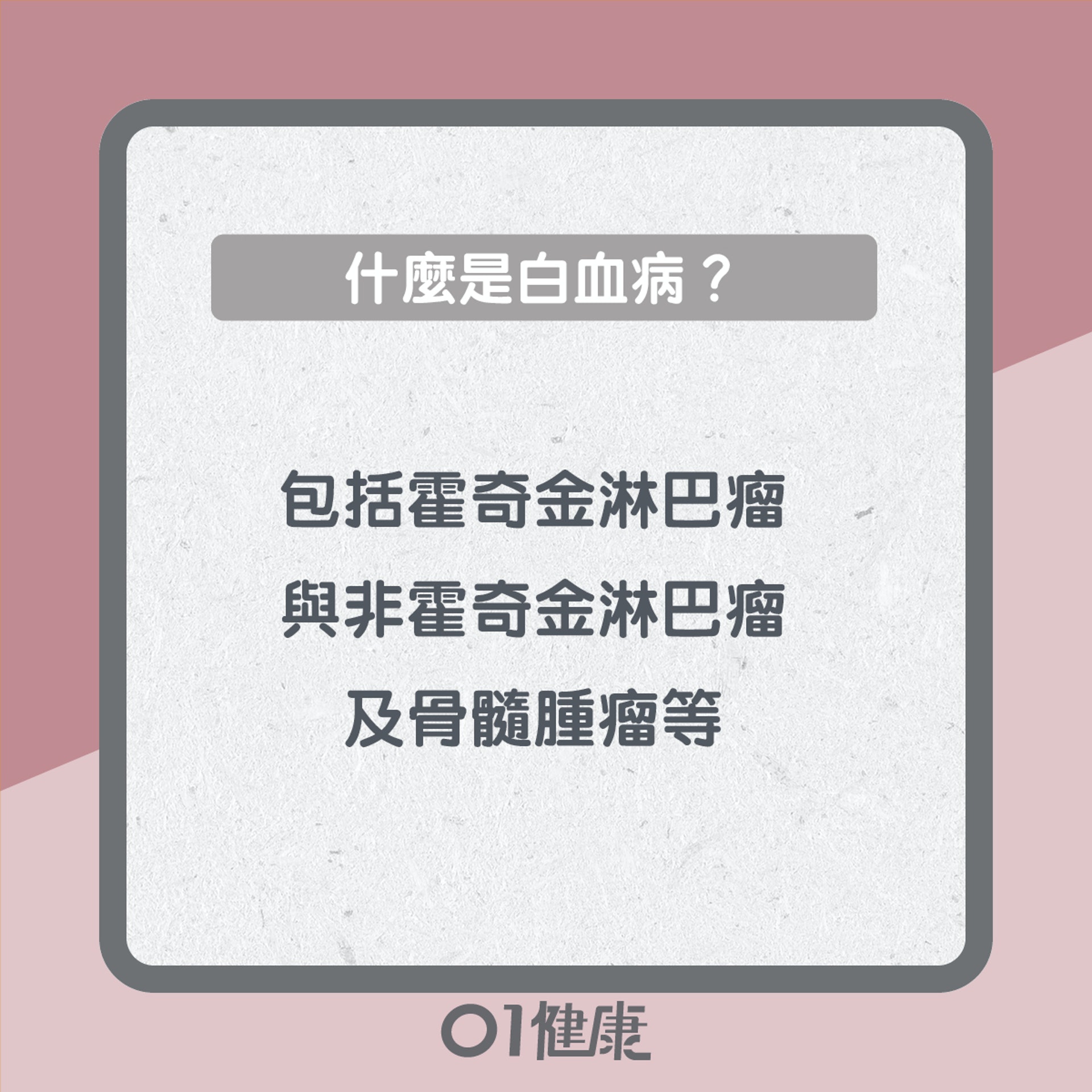 白血病知多啲(01製圖) 白血病知多啲(01製圖)