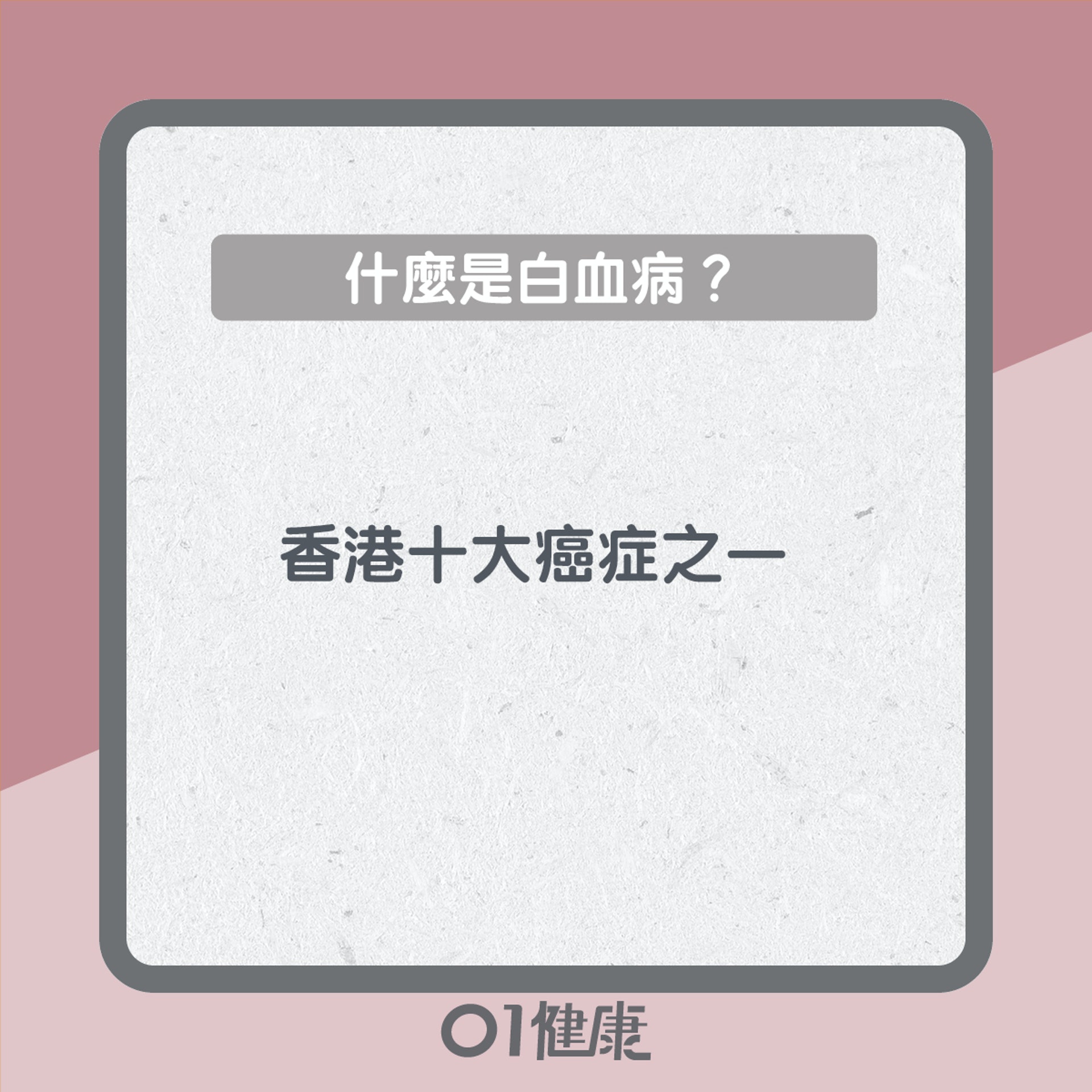 白血病知多啲(01製圖) 白血病知多啲(01製圖)