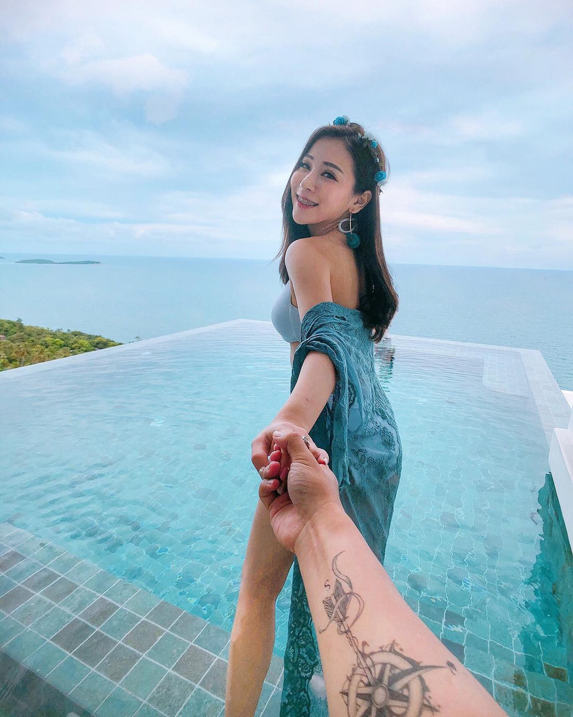 湘湘以男友視角拍照,讓網民心碎。(IG@boo51732) 湘湘以男友視角拍照,讓網民心碎。(IG@boo51732)