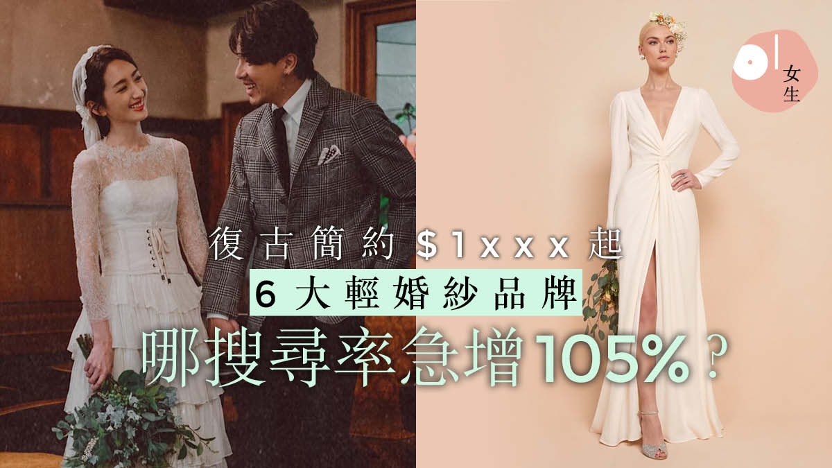 6大輕婚紗品牌搜尋率公開h M旗下品牌打低asos平價婚紗地位